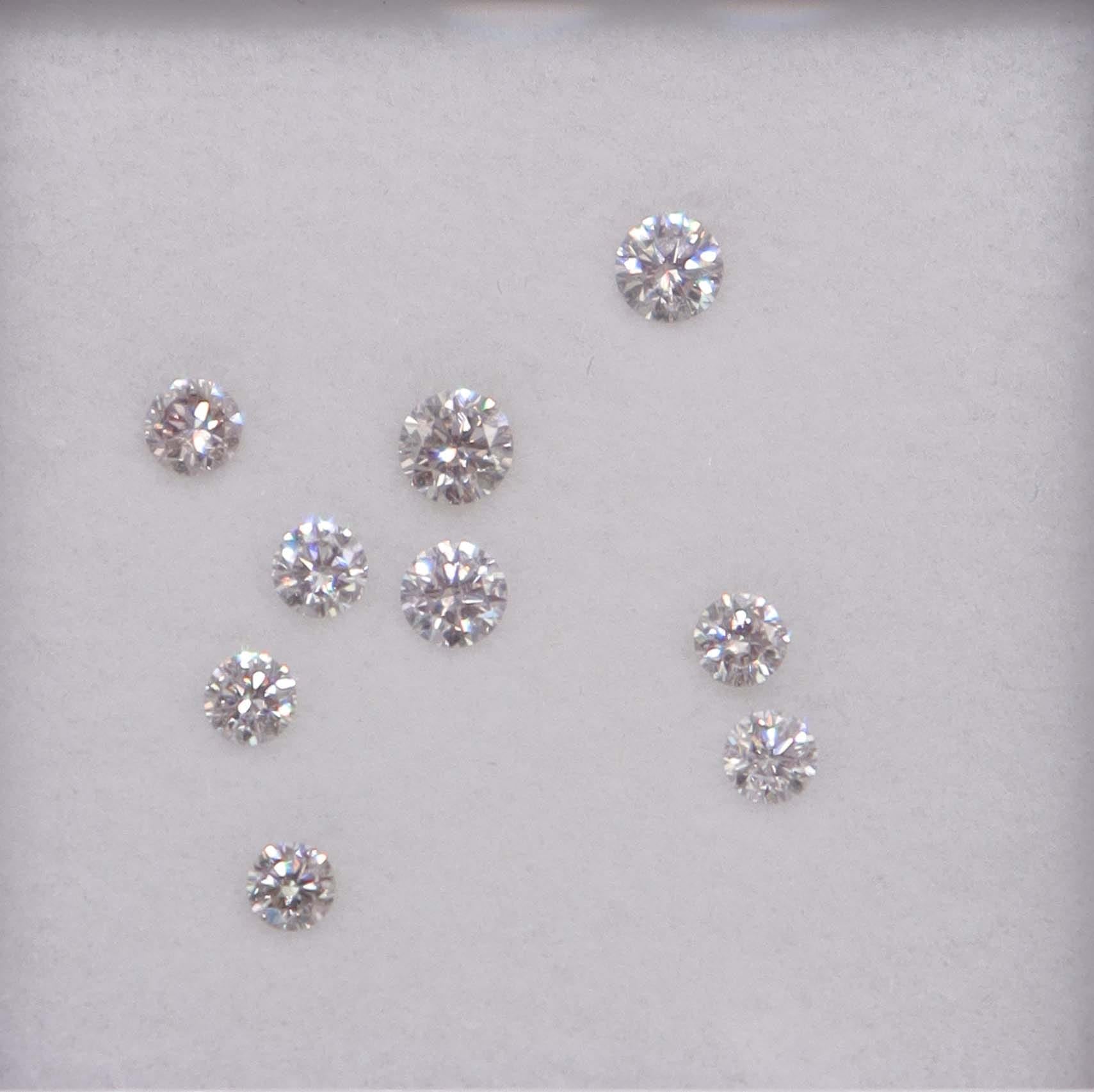 Luxury Promise 1.02ct LIGHT GREY DIAMOND MELEE 9pcs DXBN0761