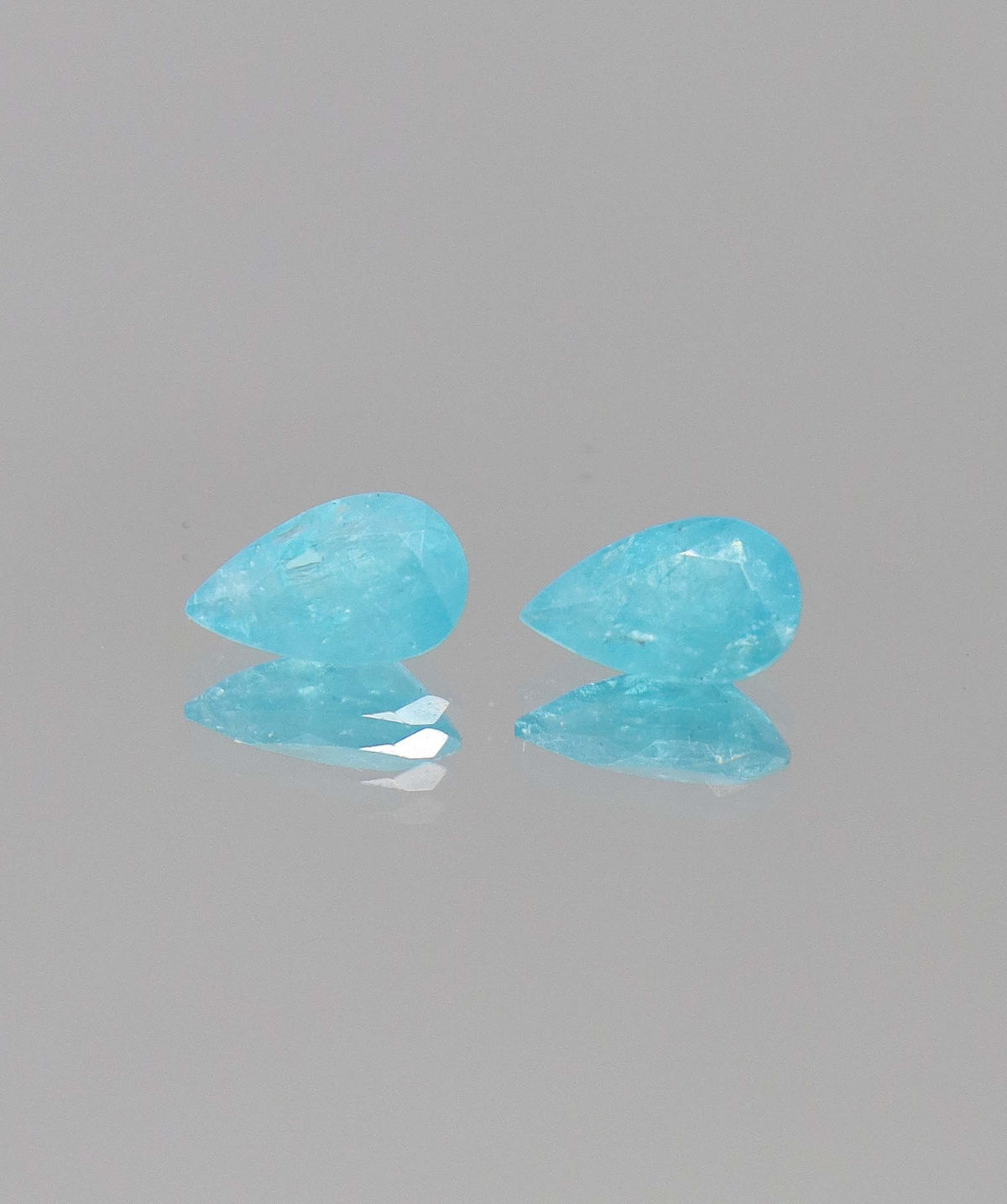 Luxury Promise 1.12ct Brazilian Paraiba Pear Pair DXBS6752