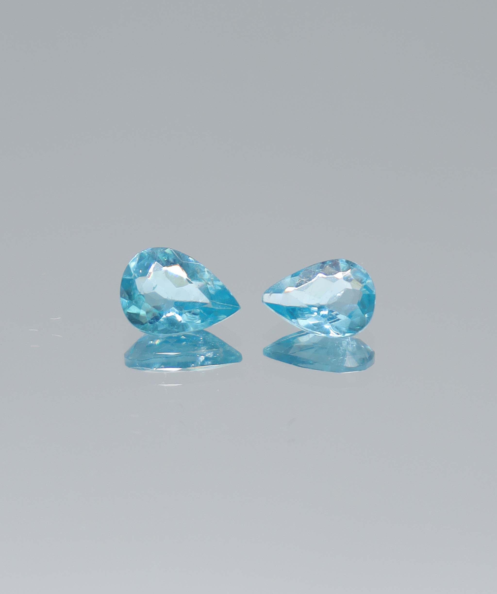 Luxury Promise 1.20ct Apatite Pear PAIR DXBCS5975