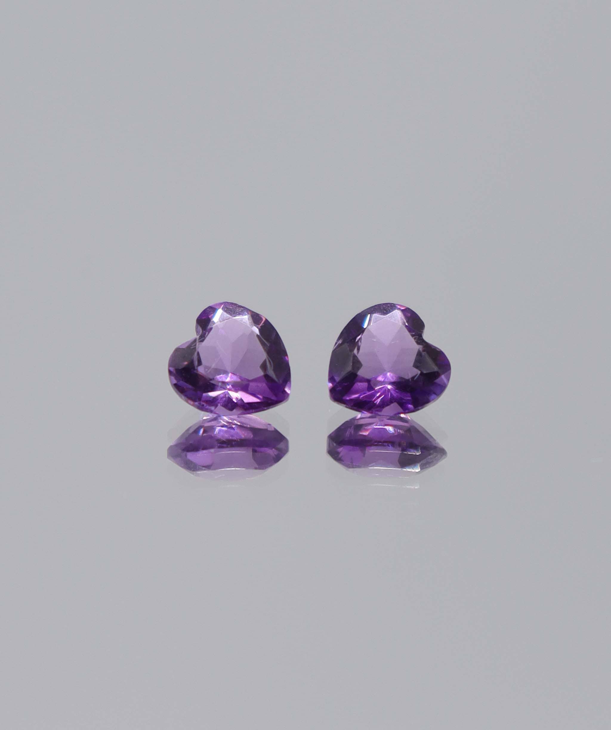 Luxury Promise 1.40ct Amethyst 2 heart DXBCS6109