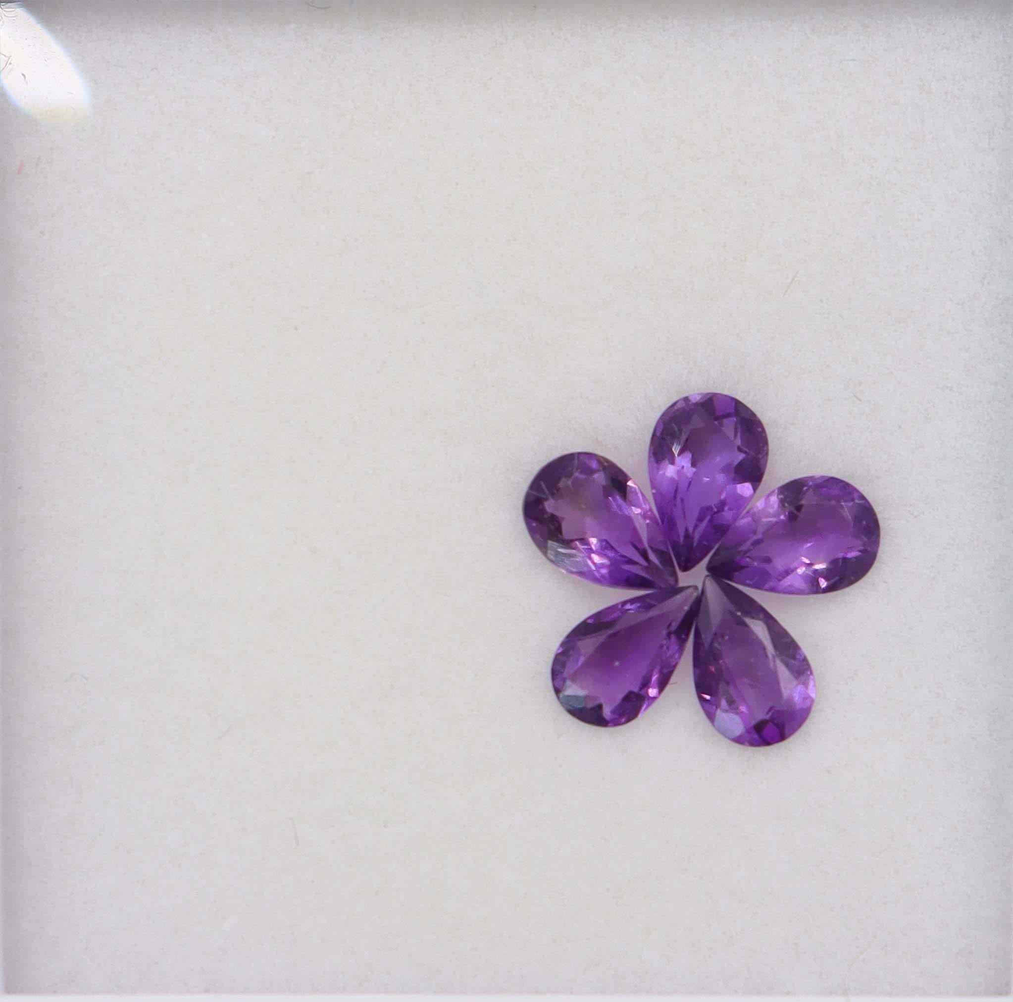 Luxury Promise 1.47ct Amethyst pear shape DXBCS6160