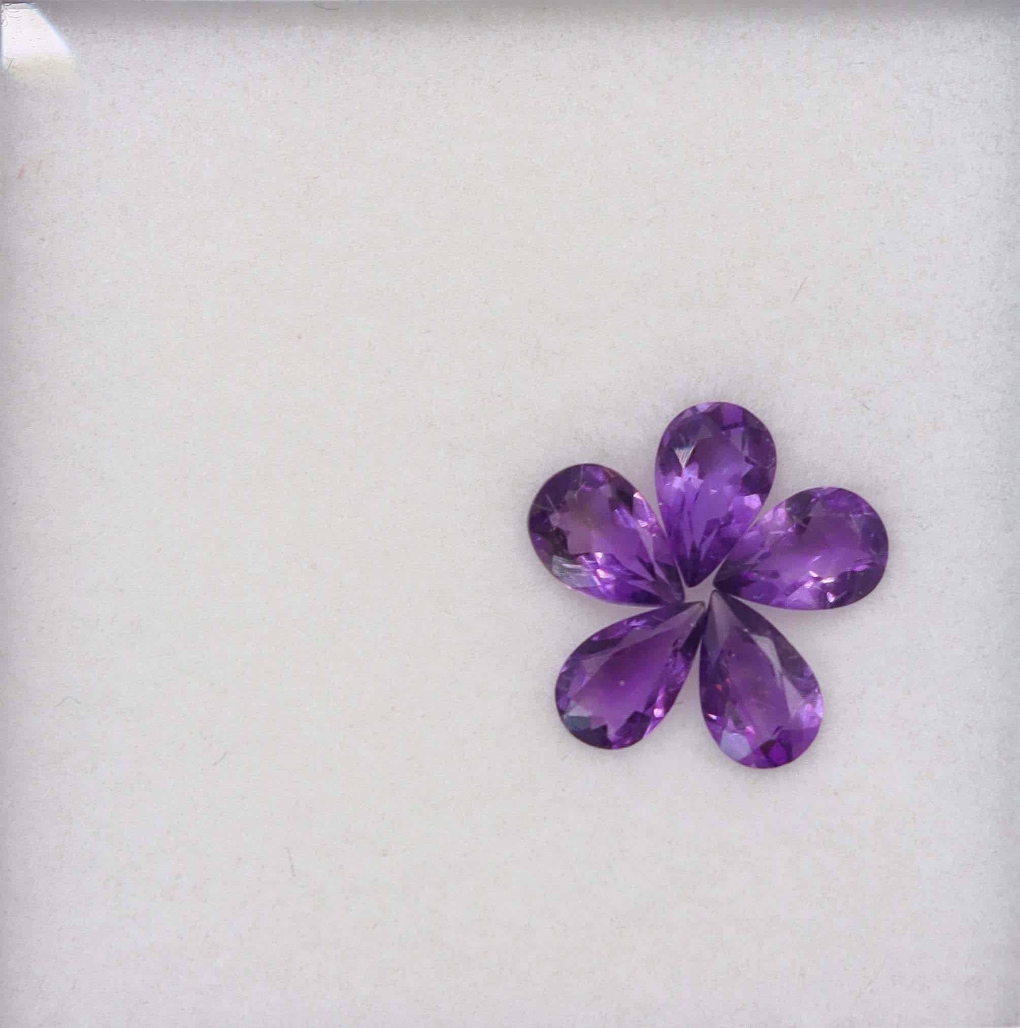 Luxury Promise 1.47ct Amethyst pear shape DXBCS6160
