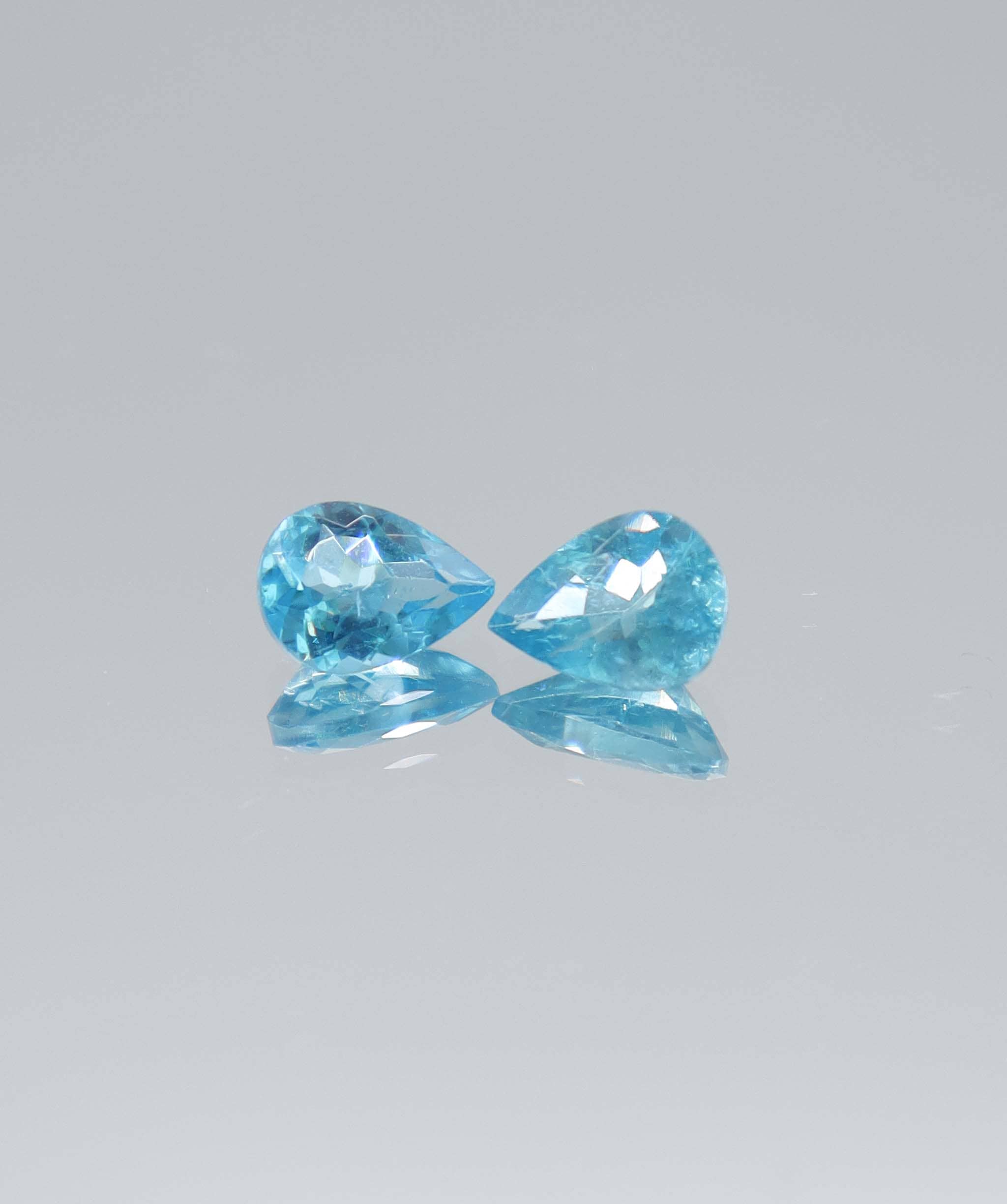 Luxury Promise 1.55ct Apatite Pear PAIR DXBCS5974