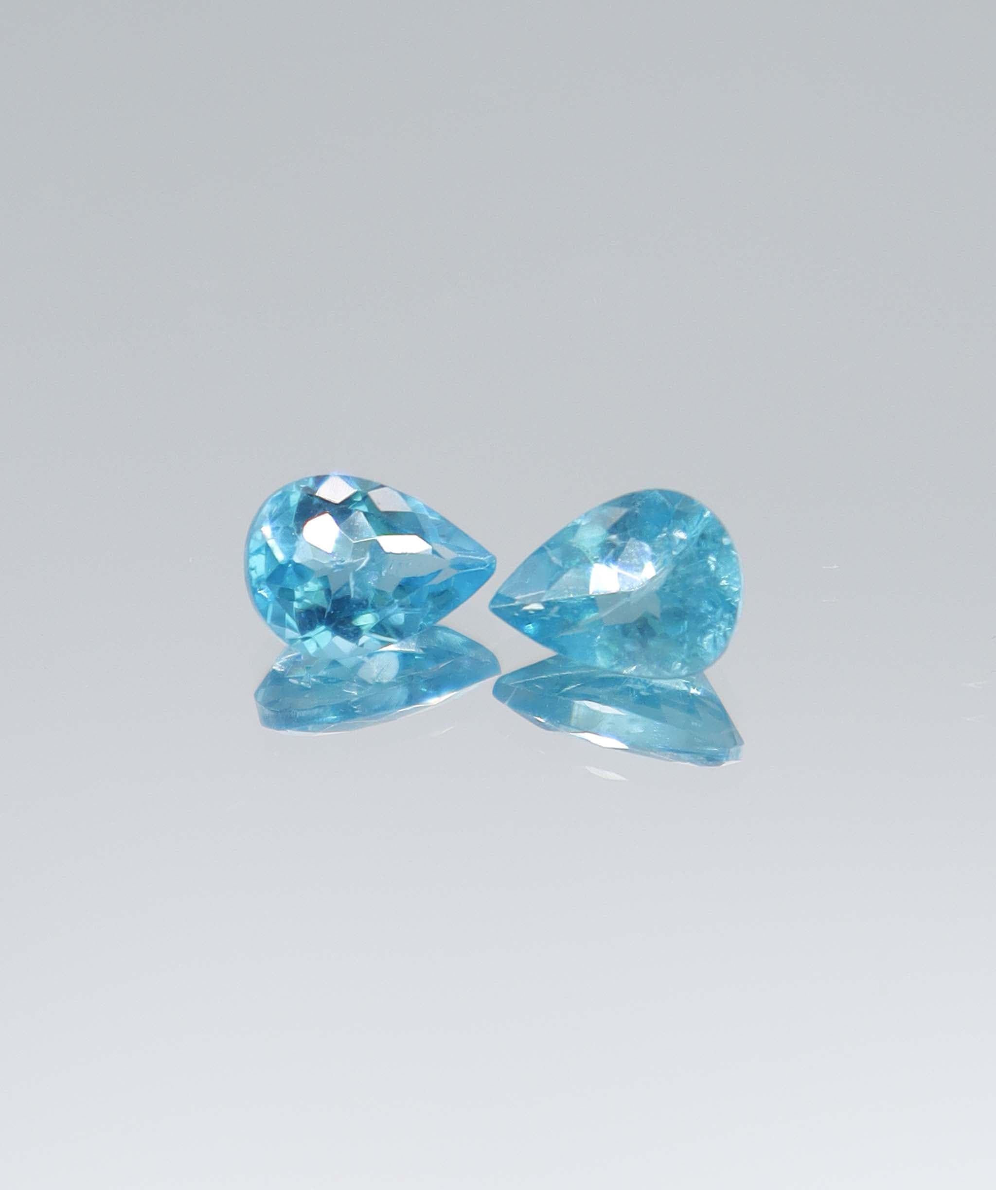 Luxury Promise 1.55ct Apatite Pear PAIR DXBCS5974
