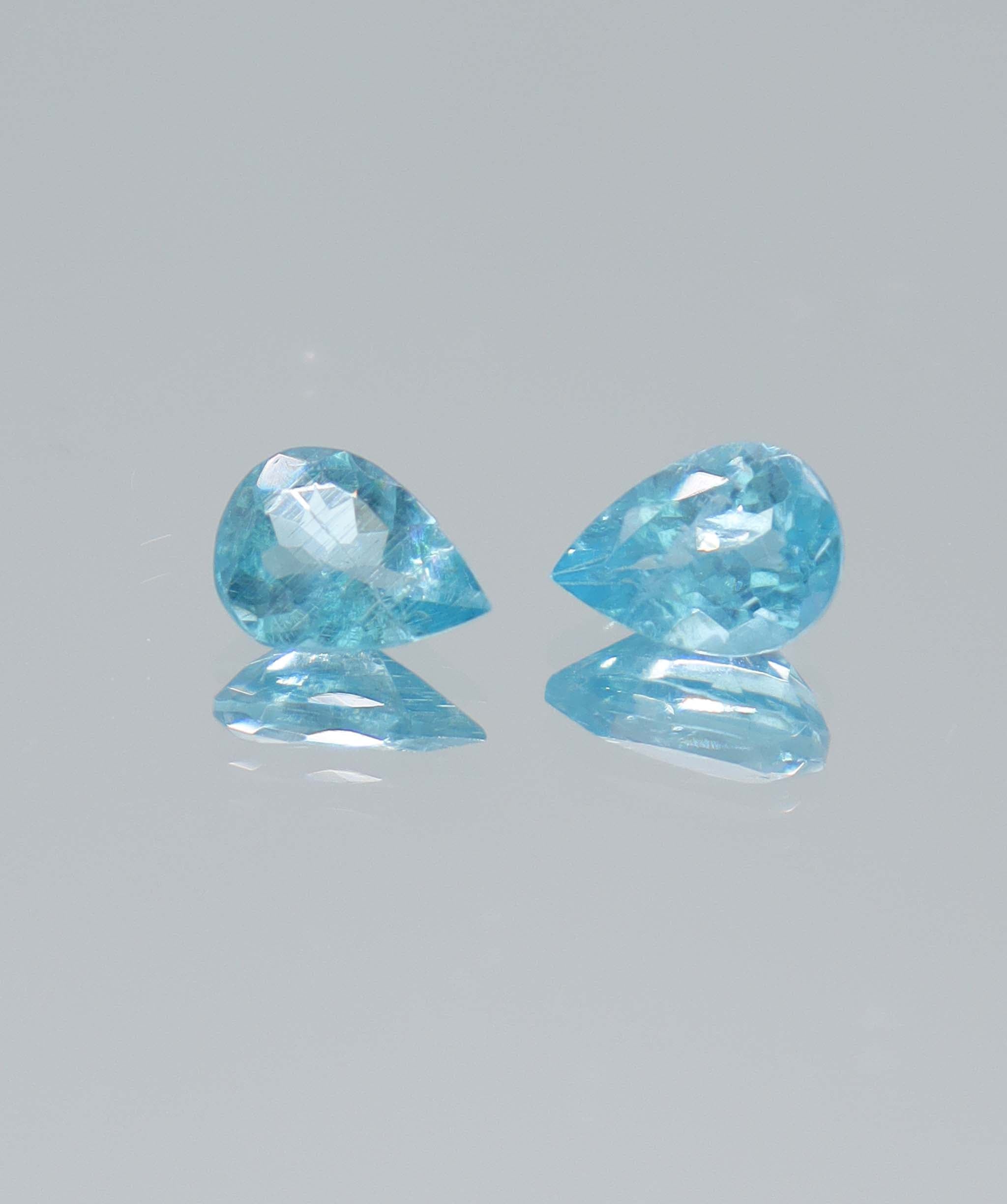 Luxury Promise 1.60ct Apatite Pear PAIR DXBCS5963