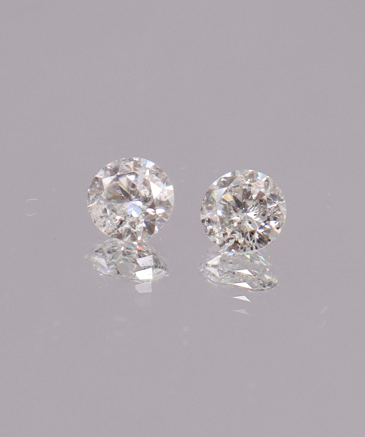 Luxury Promise 1.75CT D-G COMMERCIAL ROUND DIAMOND PAIR DXBS6677