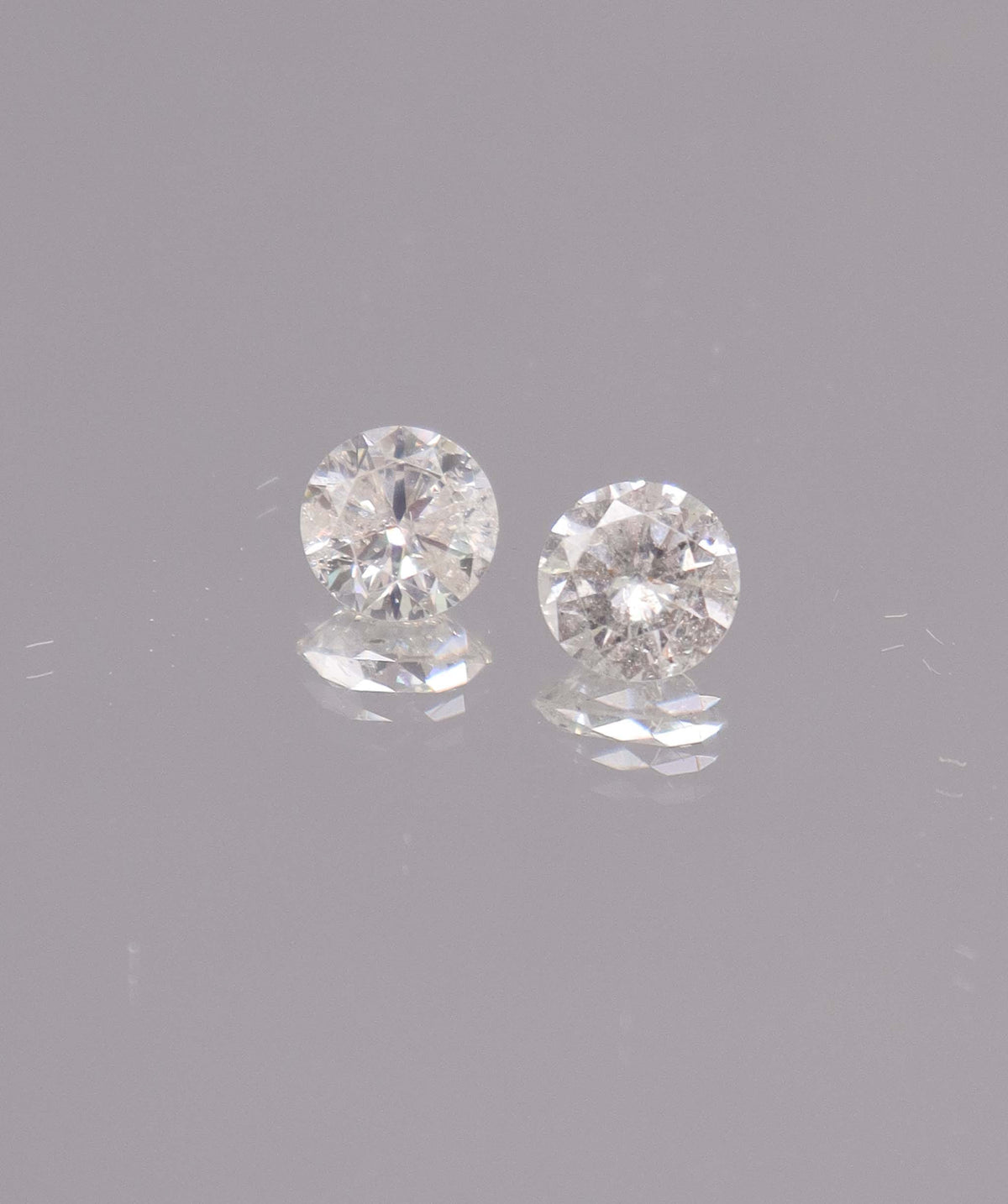 Luxury Promise 1.8CT D-G COMMERCIAL ROUND DIAMOND PAIR DXBS6663