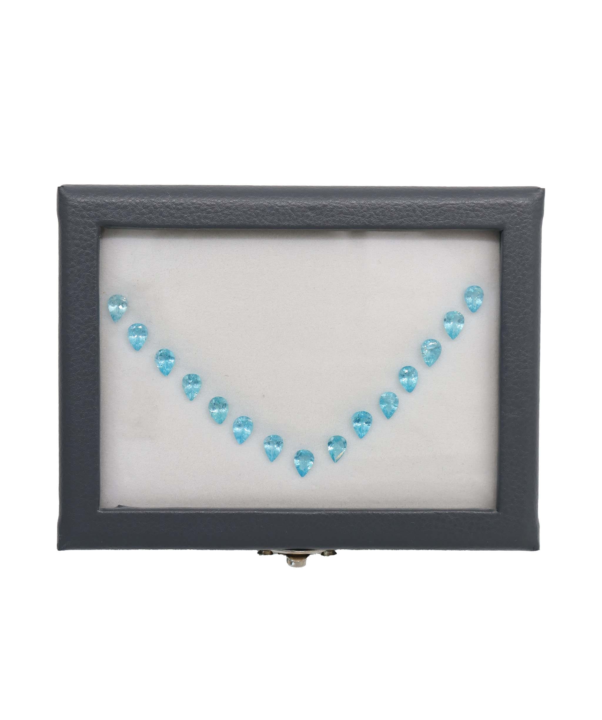 Luxury Promise 10.00ct Apatite Pear Calibrated Set 15pcs DXBCS5947
