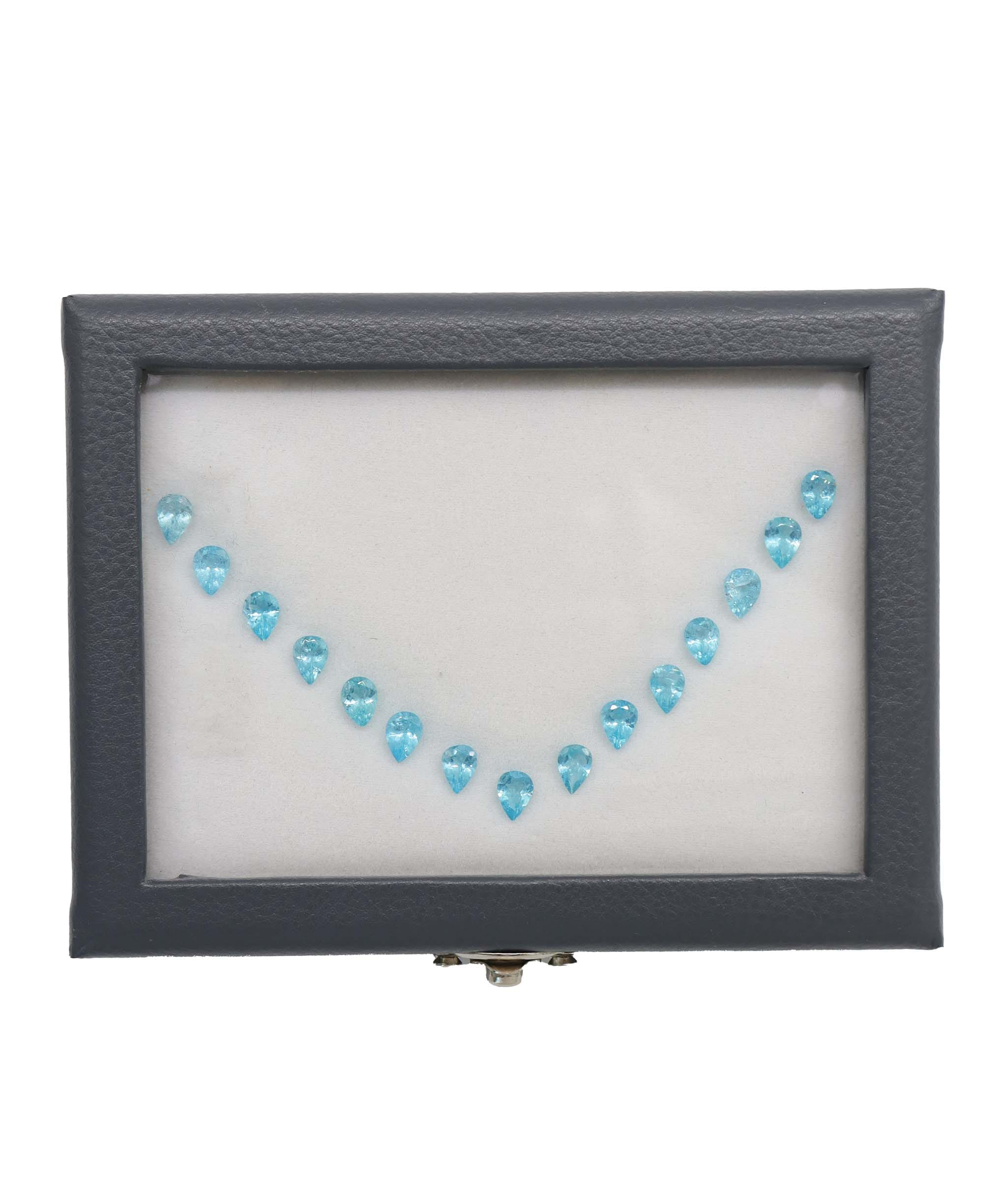 Luxury Promise 10.00ct Apatite Pear Calibrated Set 15pcs DXBCS5947
