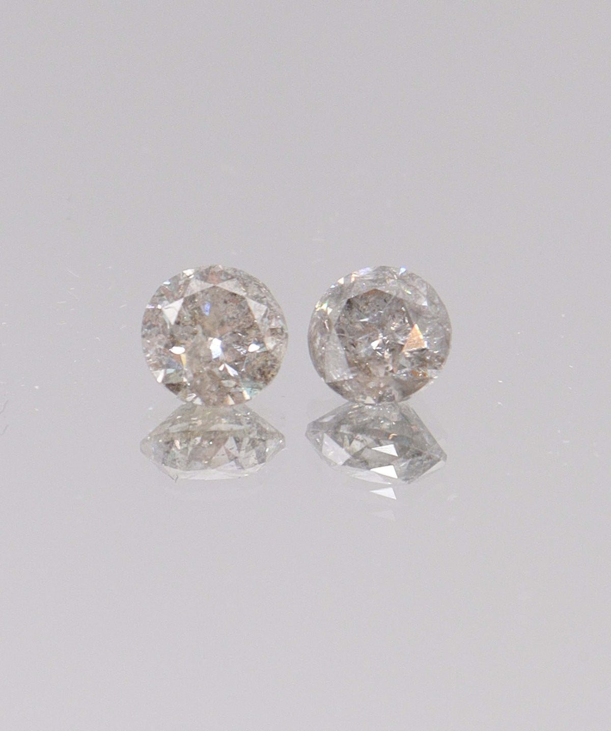 Luxury Promise 2.02CT FANCY GREY EYECLEAN ROUND DIAMOND SINGLE DXBCS7226