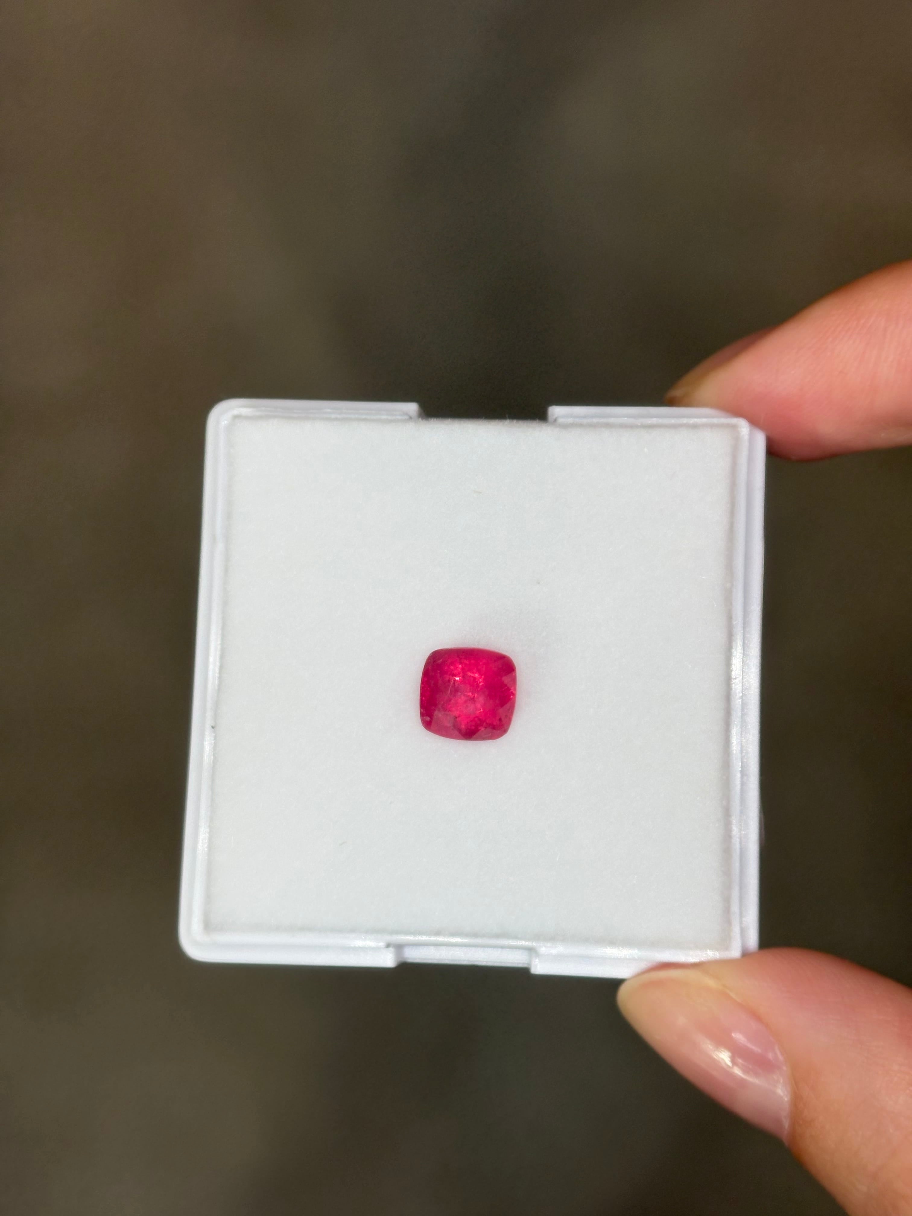 Luxury Promise 2.05ct Mahenge Spinel Vivid Pink Cushion DXBCS5923