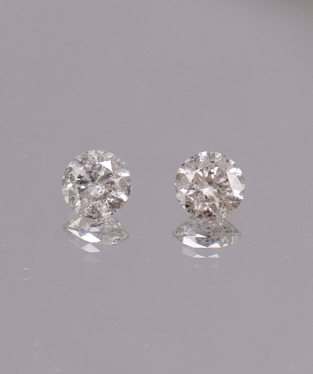Luxury Promise 2.17CT D-G COMMERCIAL ROUND DIAMOND PAIR DXBCS6841