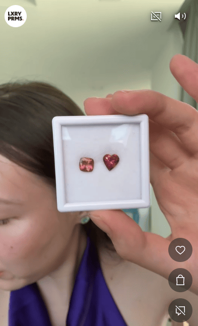 Luxury Promise 2.39ct Tourmaline Set: Heart & Cushion DXBCS5284