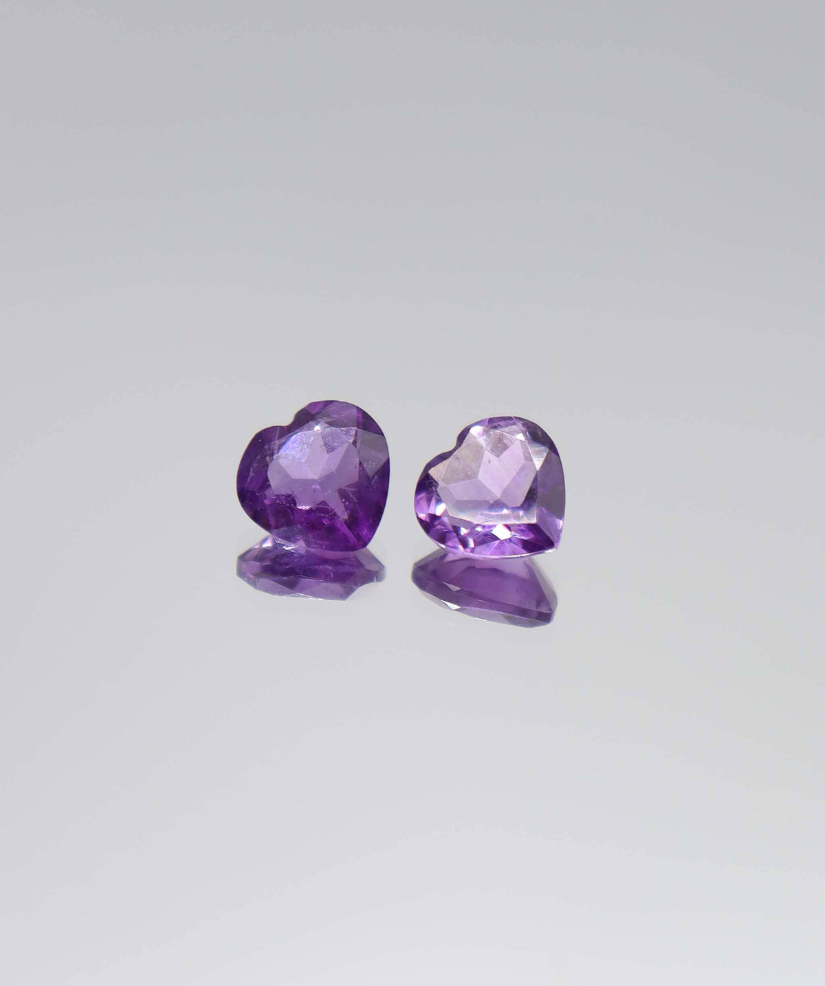 Luxury Promise 2.78ct Amethyst 2 heart DXBCS6126