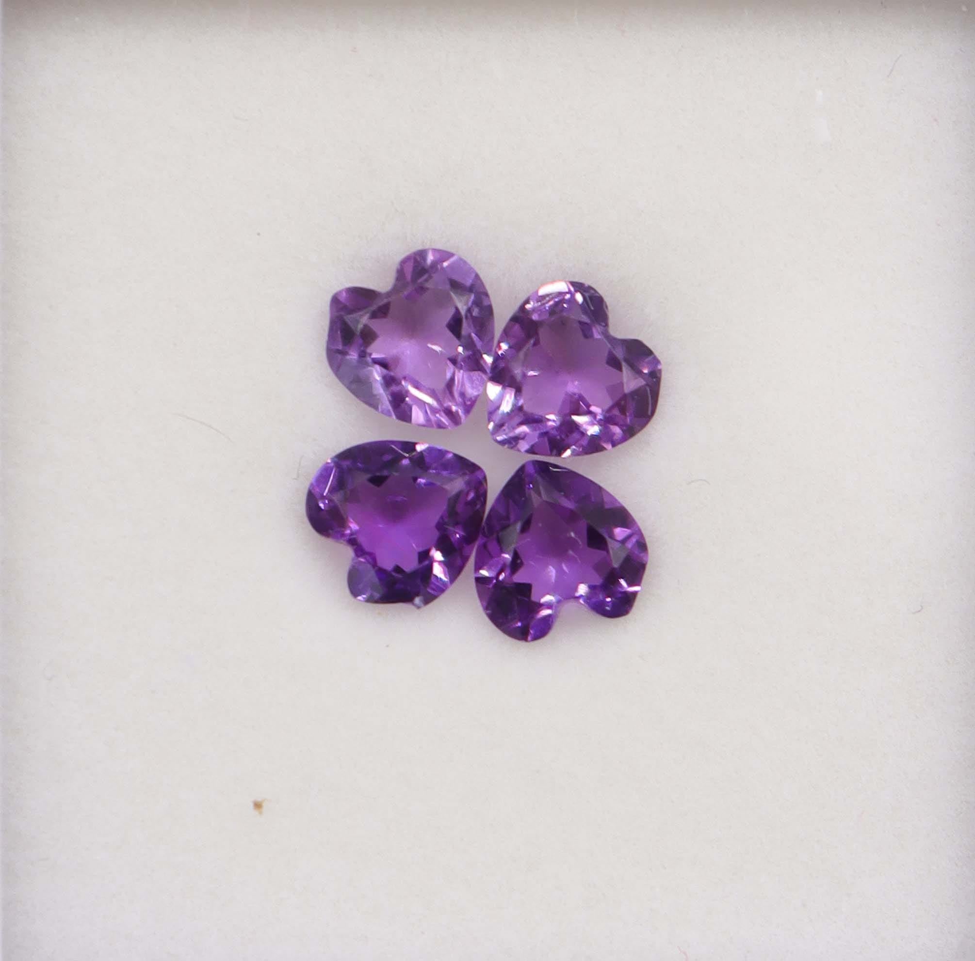 Luxury Promise 2.85ct Amethyst 4 heart DXBCS6137