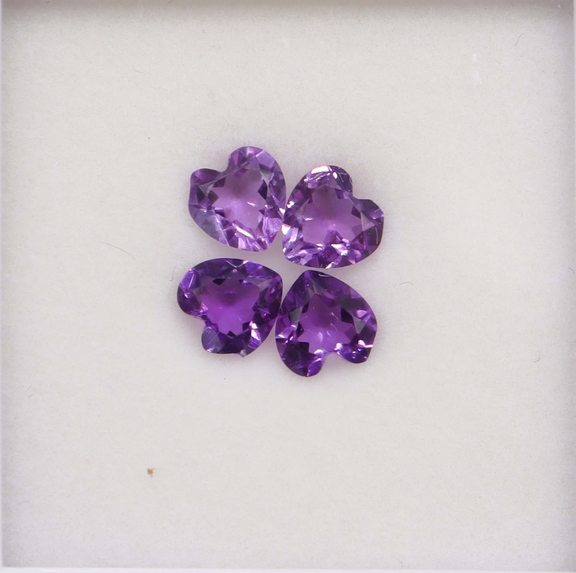 Luxury Promise 2.85ct Amethyst 4 heart DXBCS6137