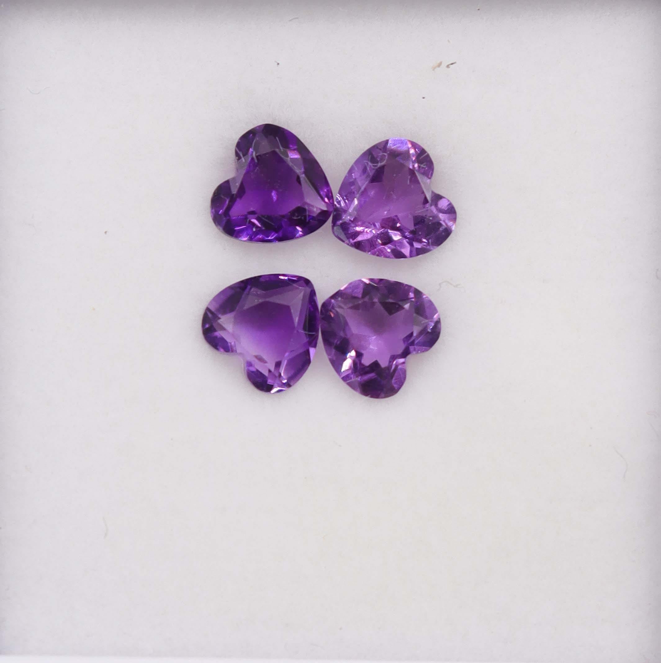 Luxury Promise 2.92ct Amethyst 4 heart DXBCS6132