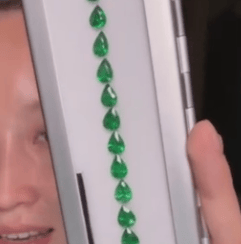 Luxury Promise 27.00ct Tsavorite Pear Bracelet Set THAIC0620