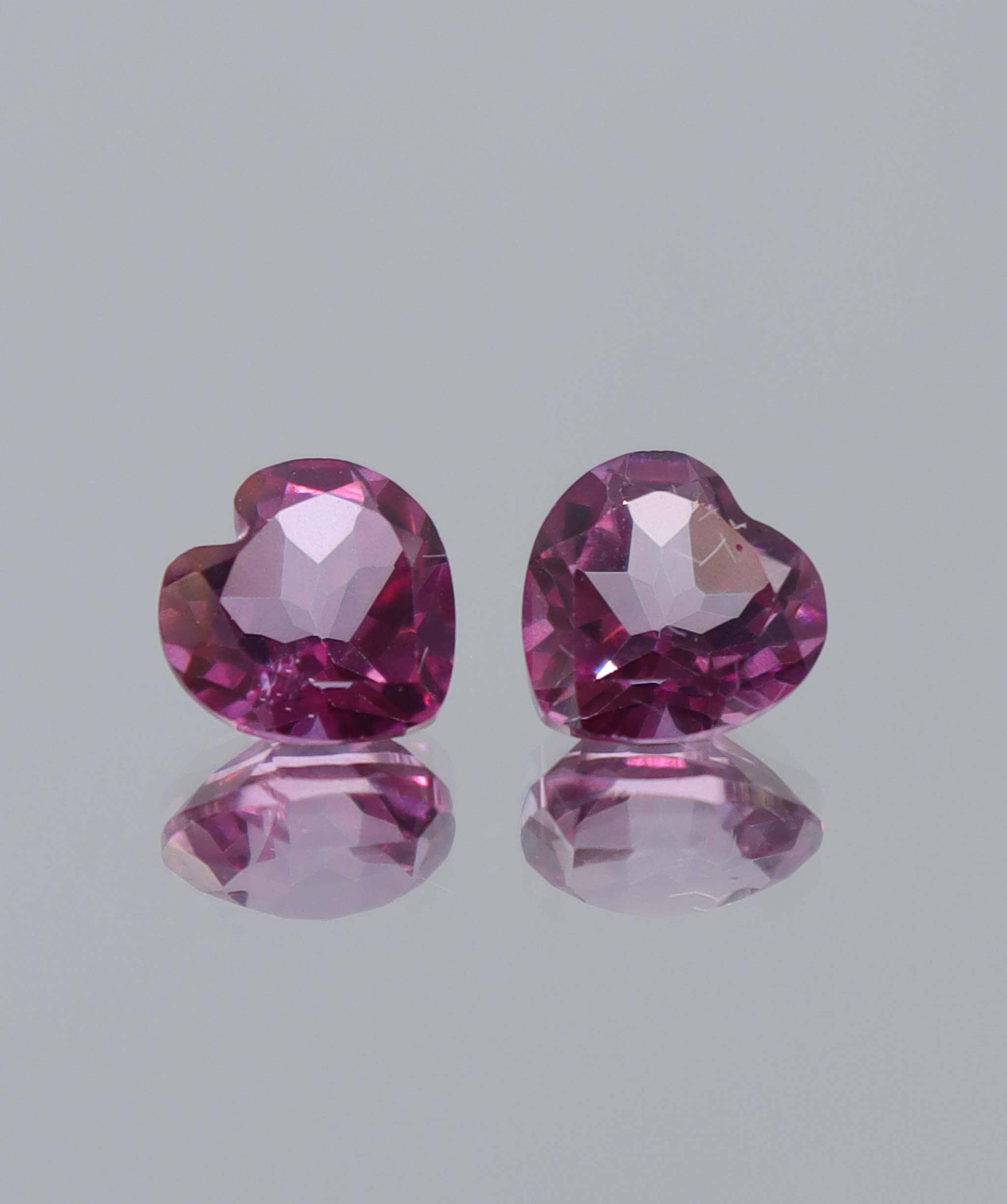 Luxury Promise 3.10ct Pink Topaz Heart PAIR DXBCS6055