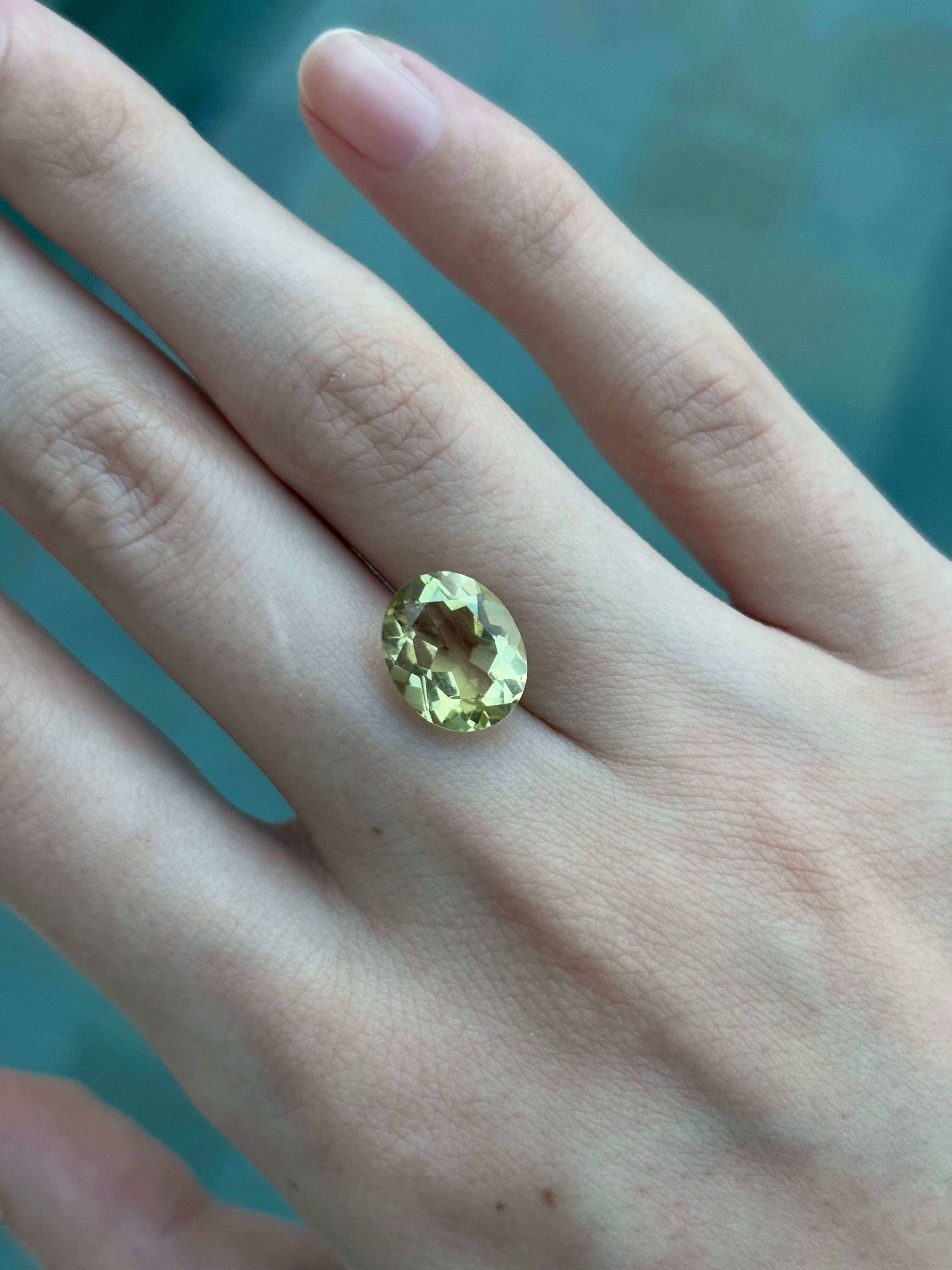 Luxury Promise 3.16ct Lemon Amethyst Oval DXBCS5131