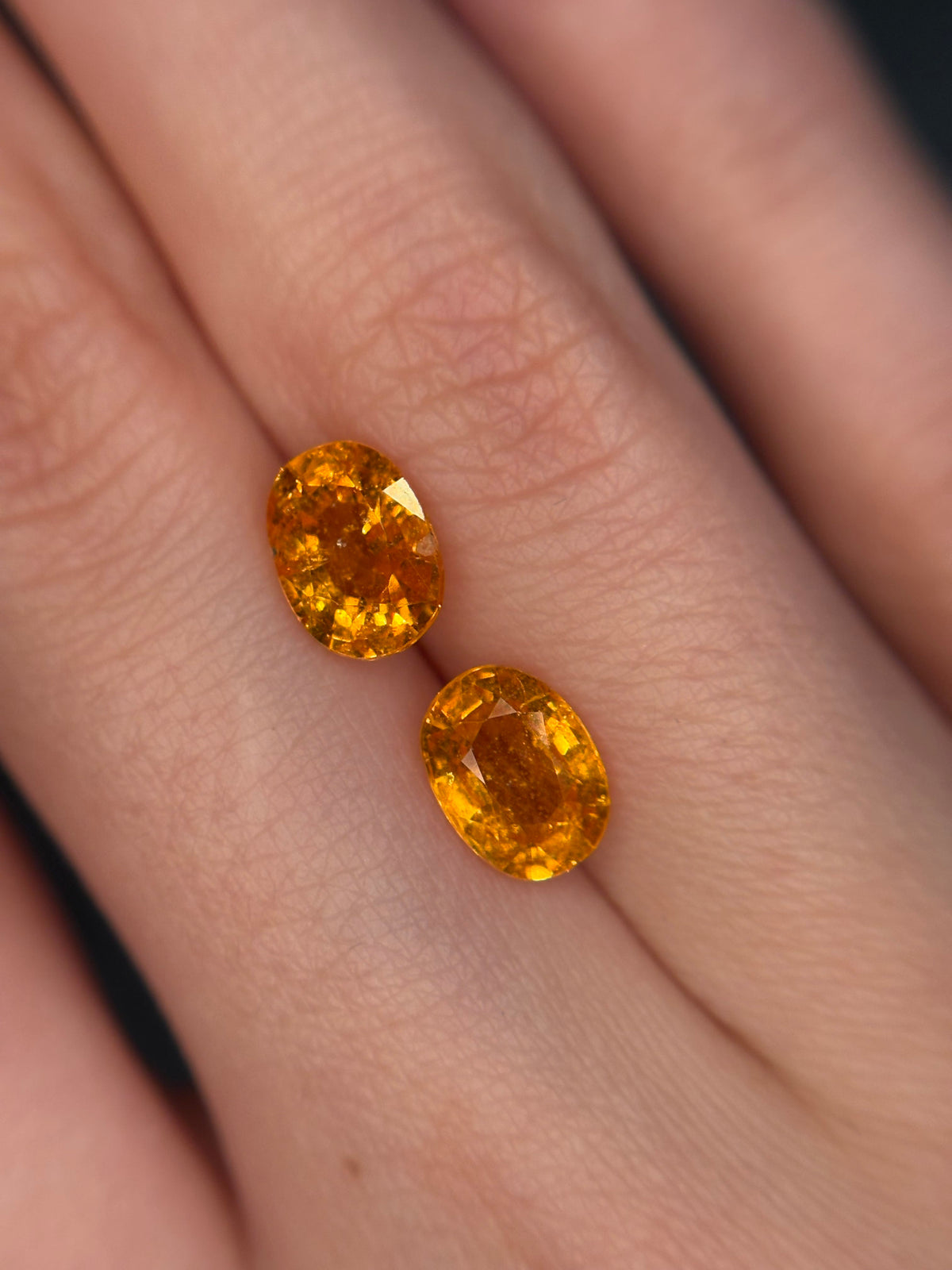 Luxury Promise 3.25ct Fanta Spessartine PAIR THAIC1051