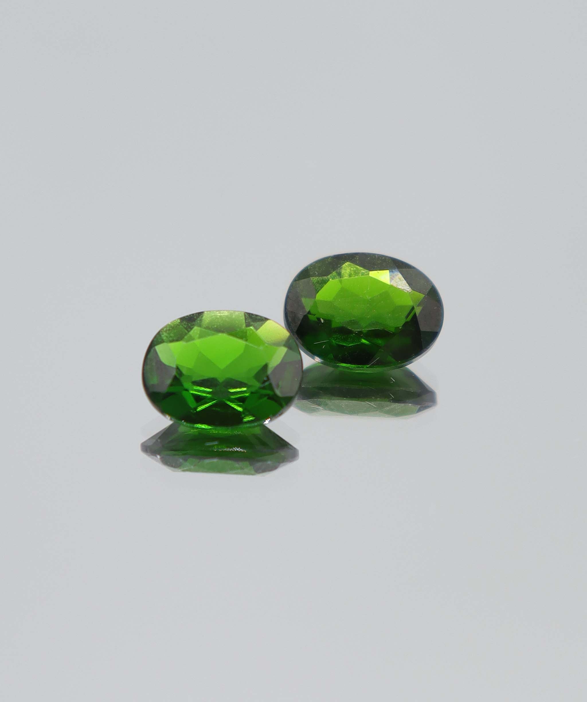 Luxury Promise 3.61ct Chrome Dioside Oval PAIR DXBCS5794