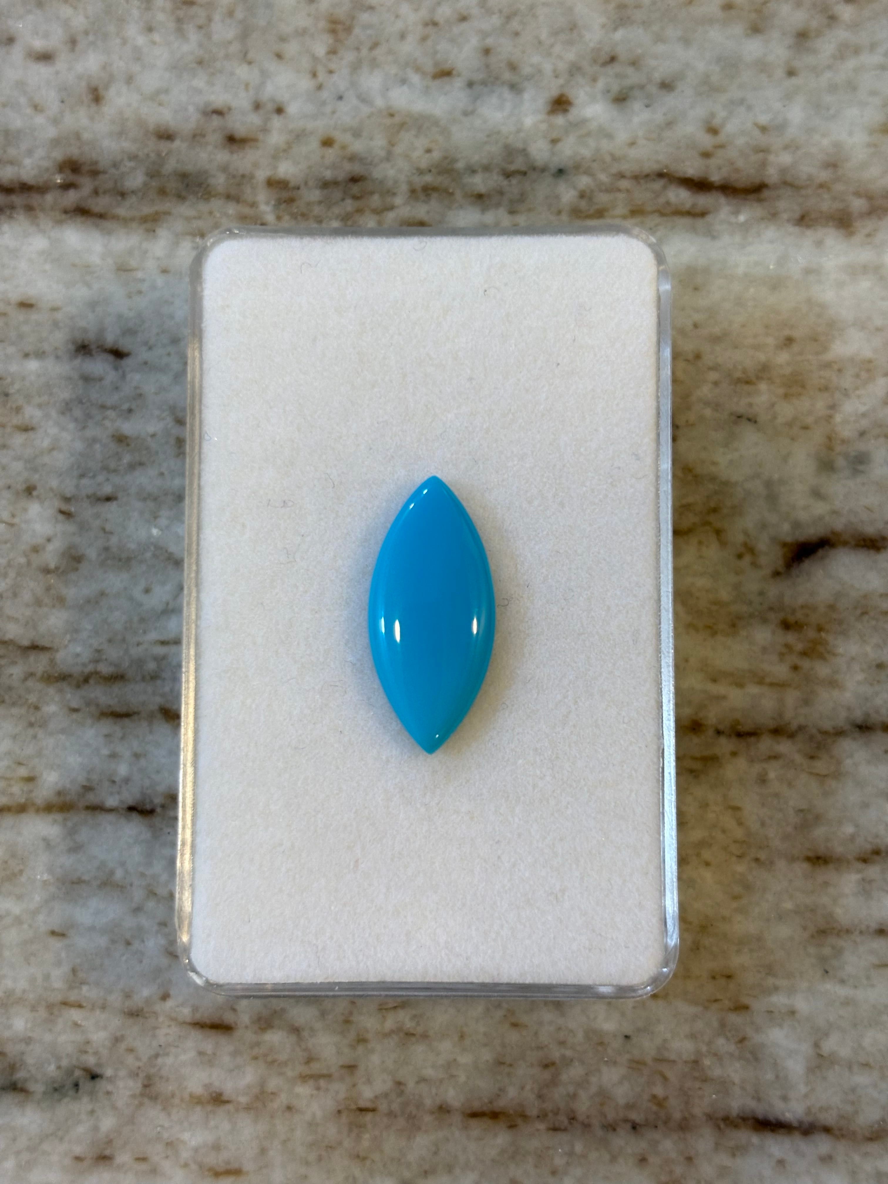 Luxury Promise 3.70ct Marquise Sleeping Beauty Turquoise Arizona DXBCS5707