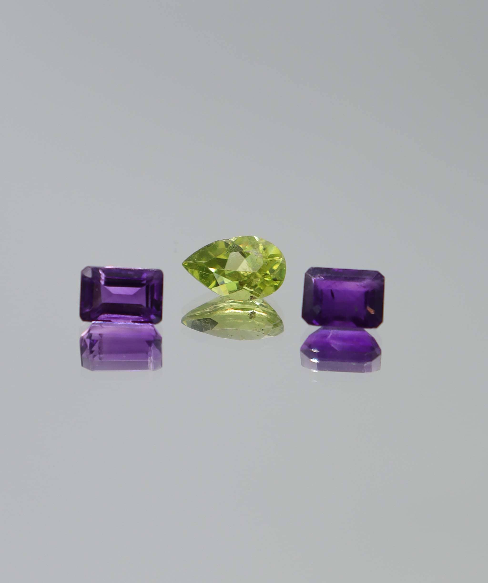 Luxury Promise 3.83ct Amethyst -peridot set DXBCS6149