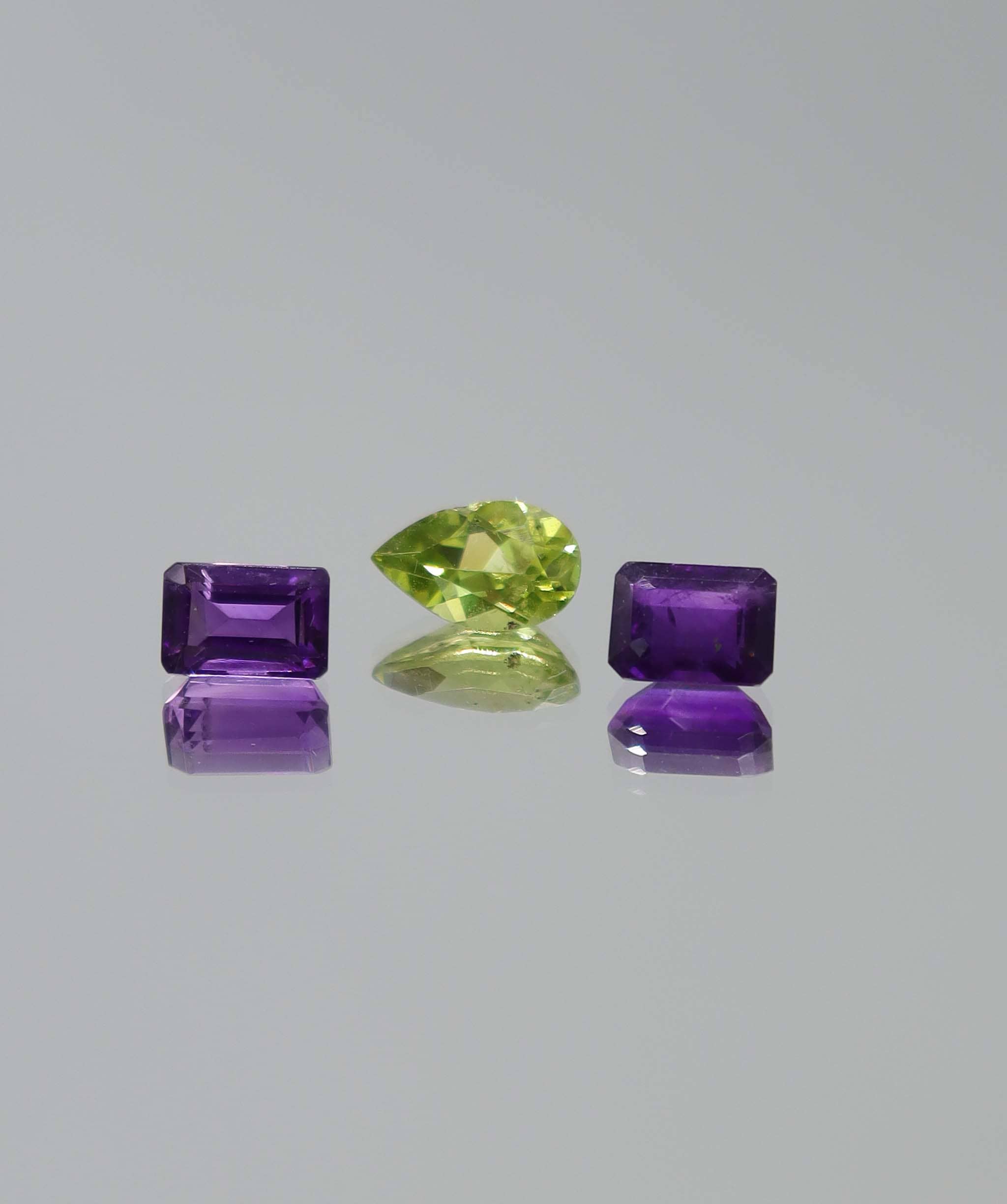 Luxury Promise 3.83ct Amethyst -peridot set DXBCS6149