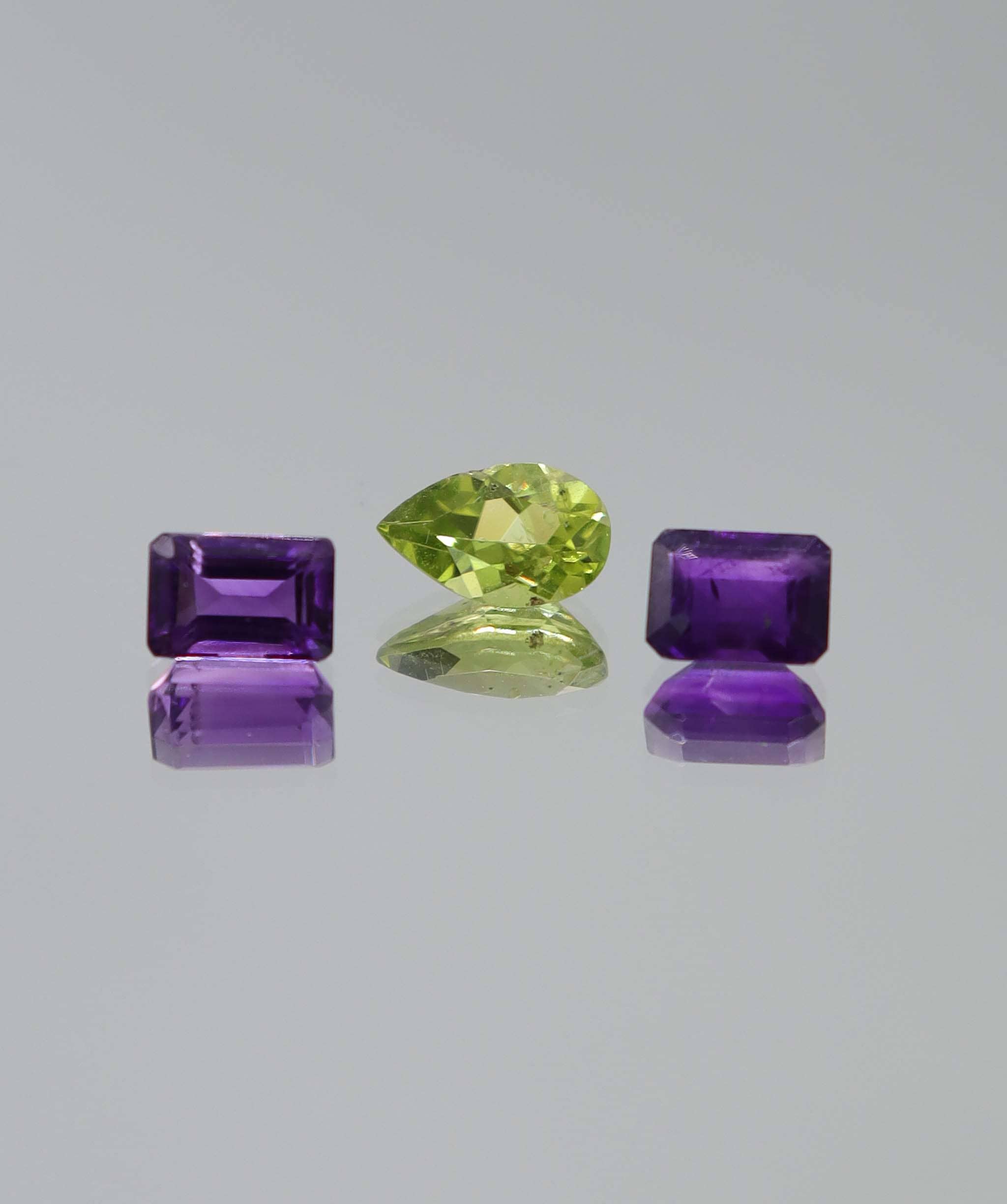 Luxury Promise 3.83ct Amethyst -peridot set DXBCS6149