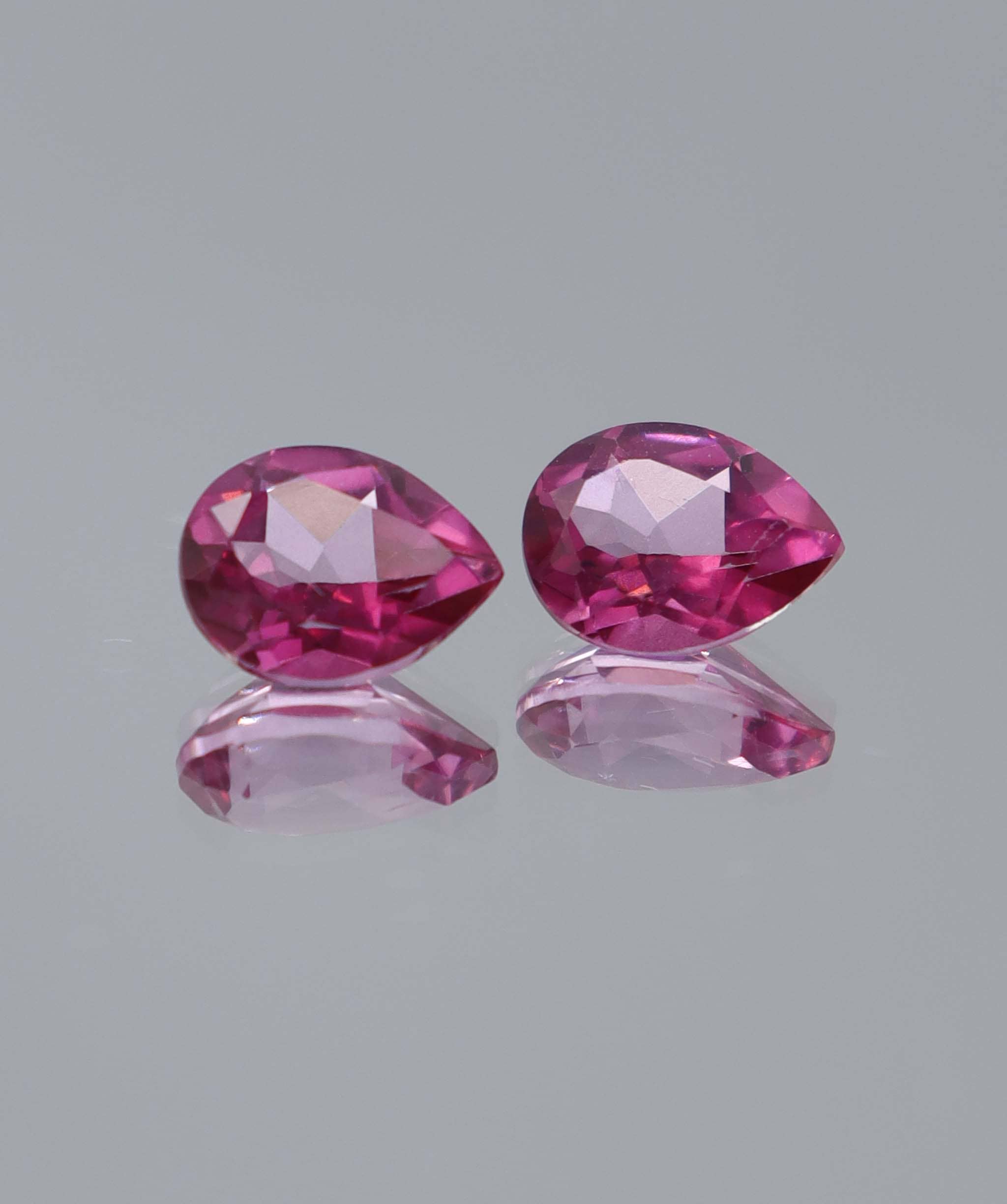 Luxury Promise 4.15ct Pink Topaz Pear PAIR DXBCS6047