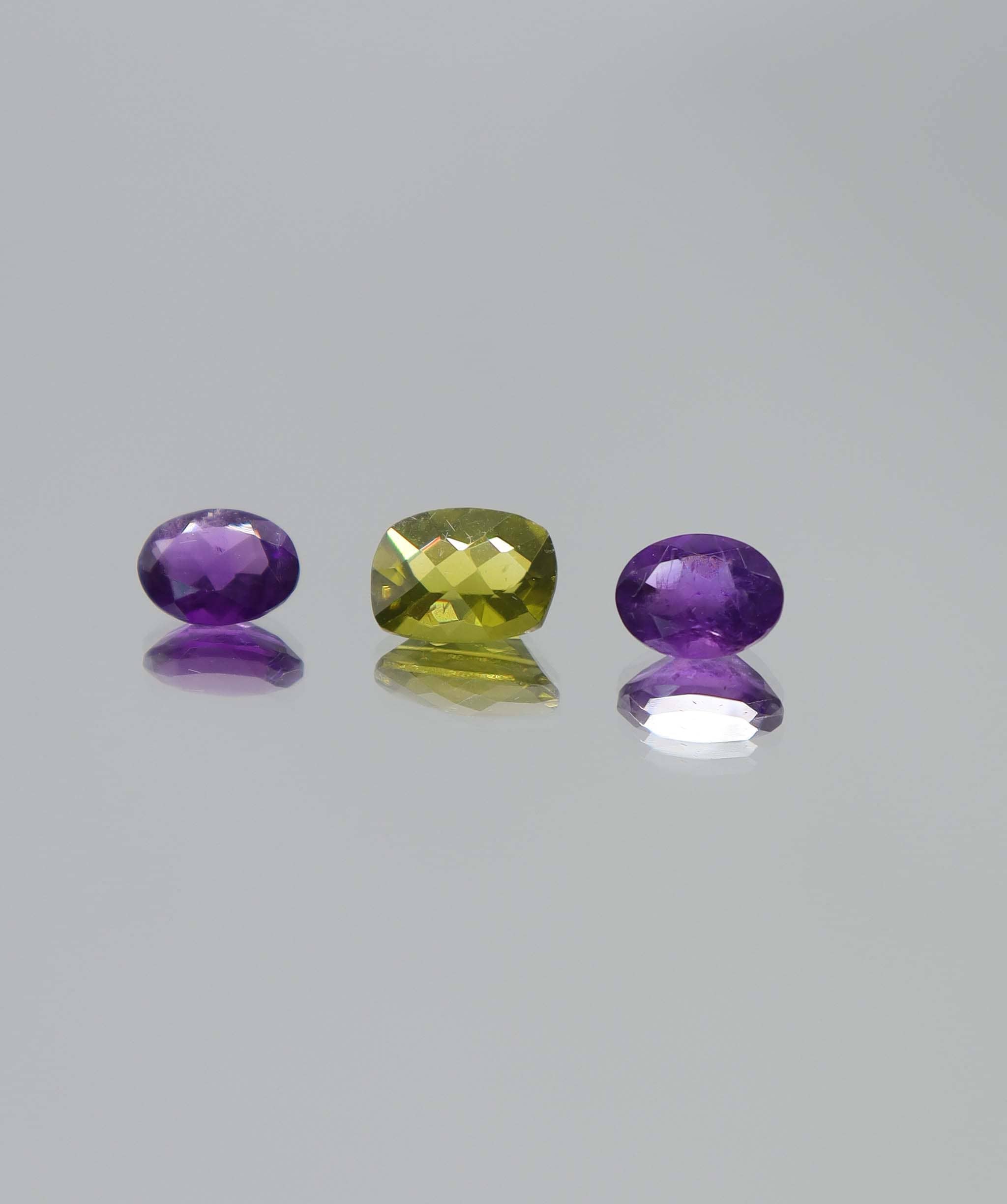 Luxury Promise 4.17ct Amethyst -peridot set DXBCS6156