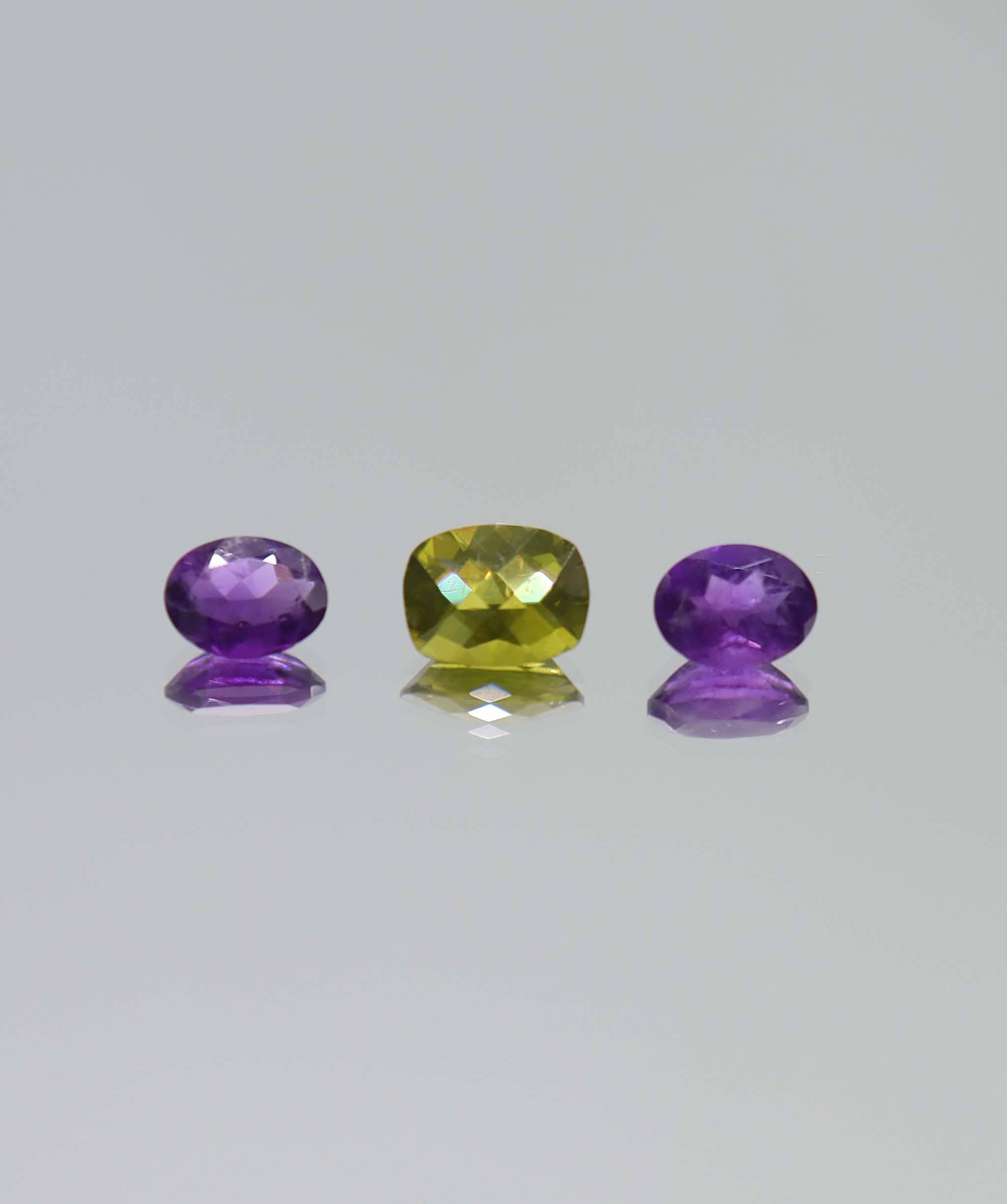 Luxury Promise 4.17ct Amethyst -peridot set DXBCS6156