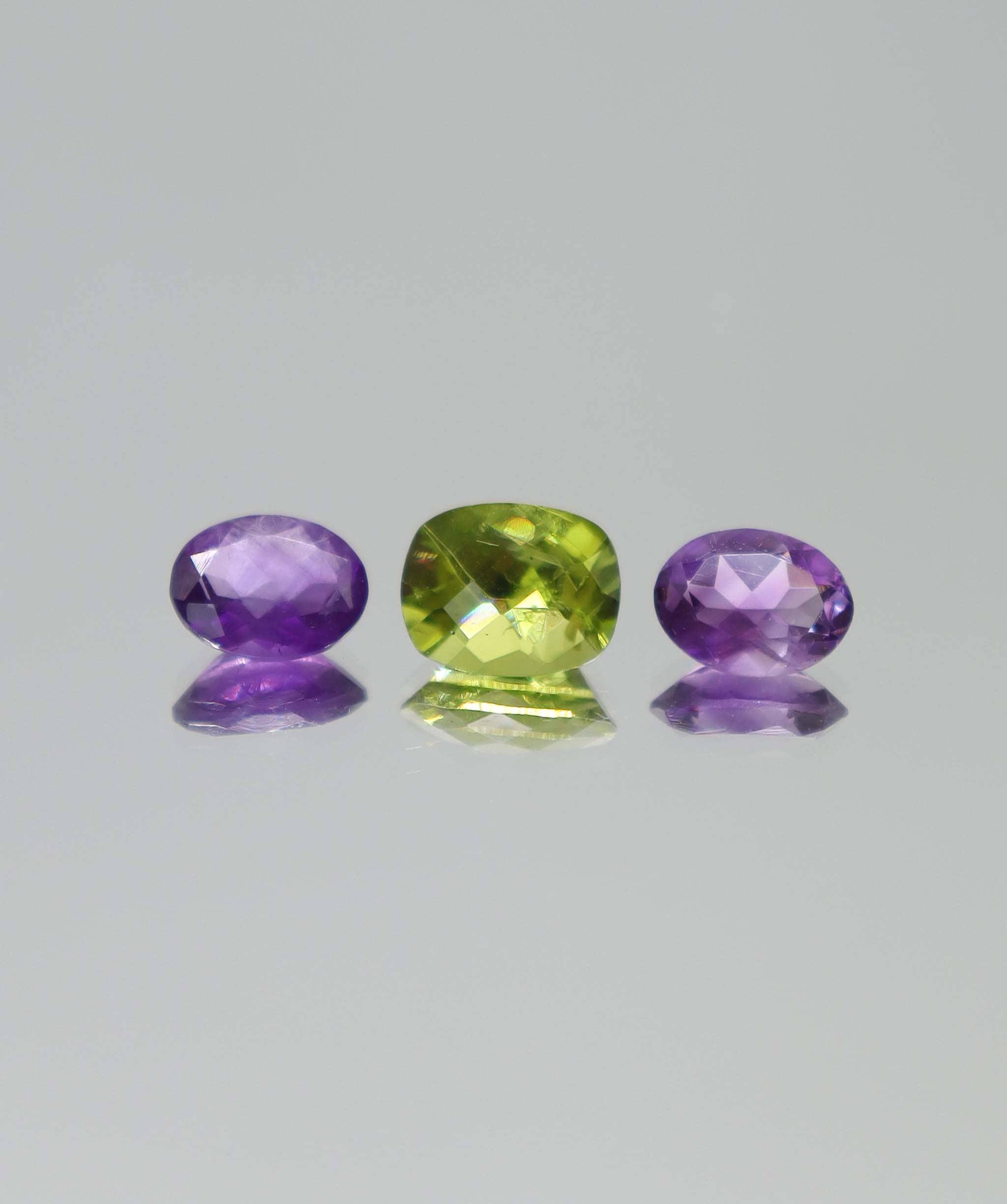 Luxury Promise 4.18ct Amethyst-peridot set DXBCS6166
