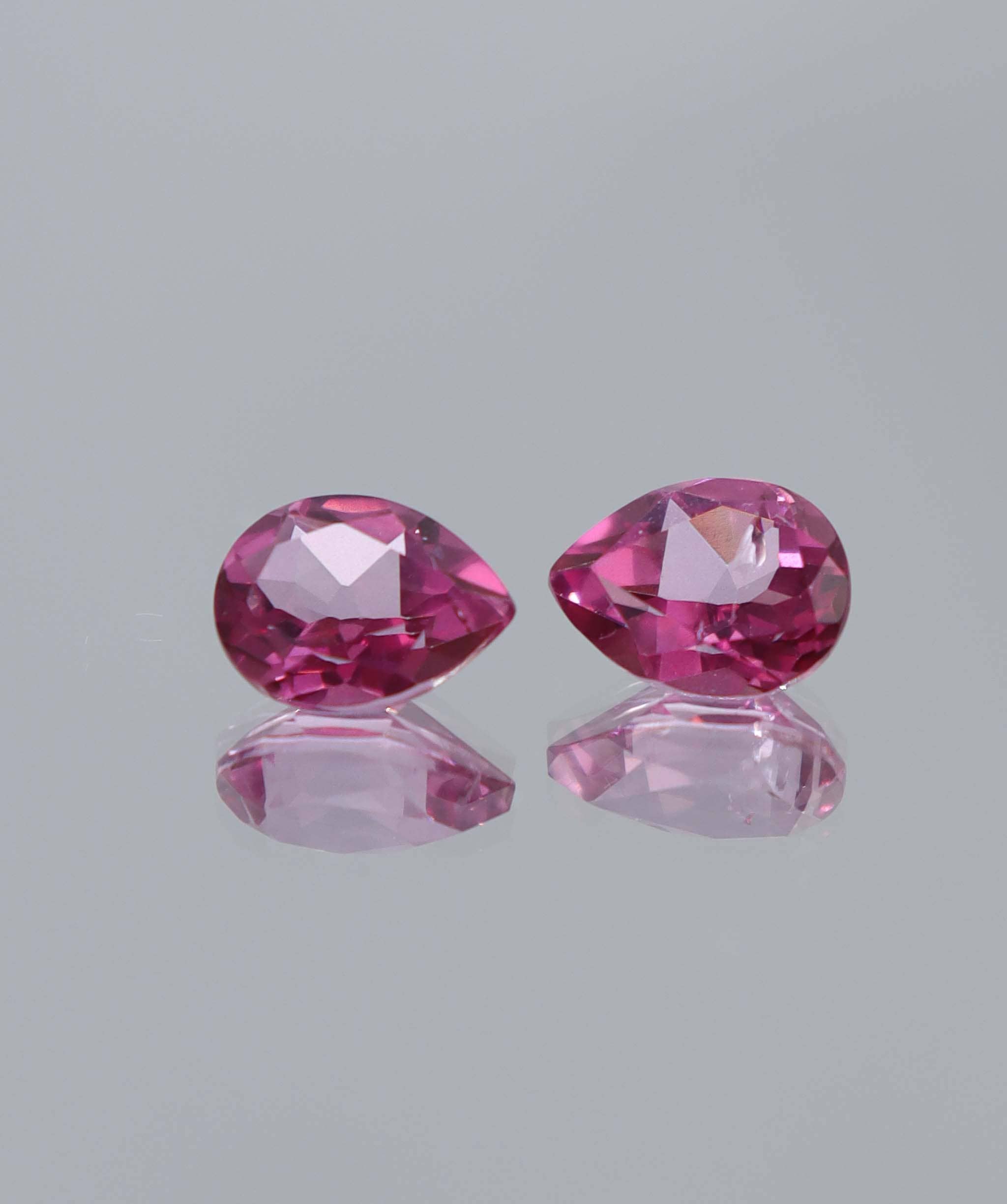 Luxury Promise 4.25ct Pink Topaz Pear PAIR DXBCS6046