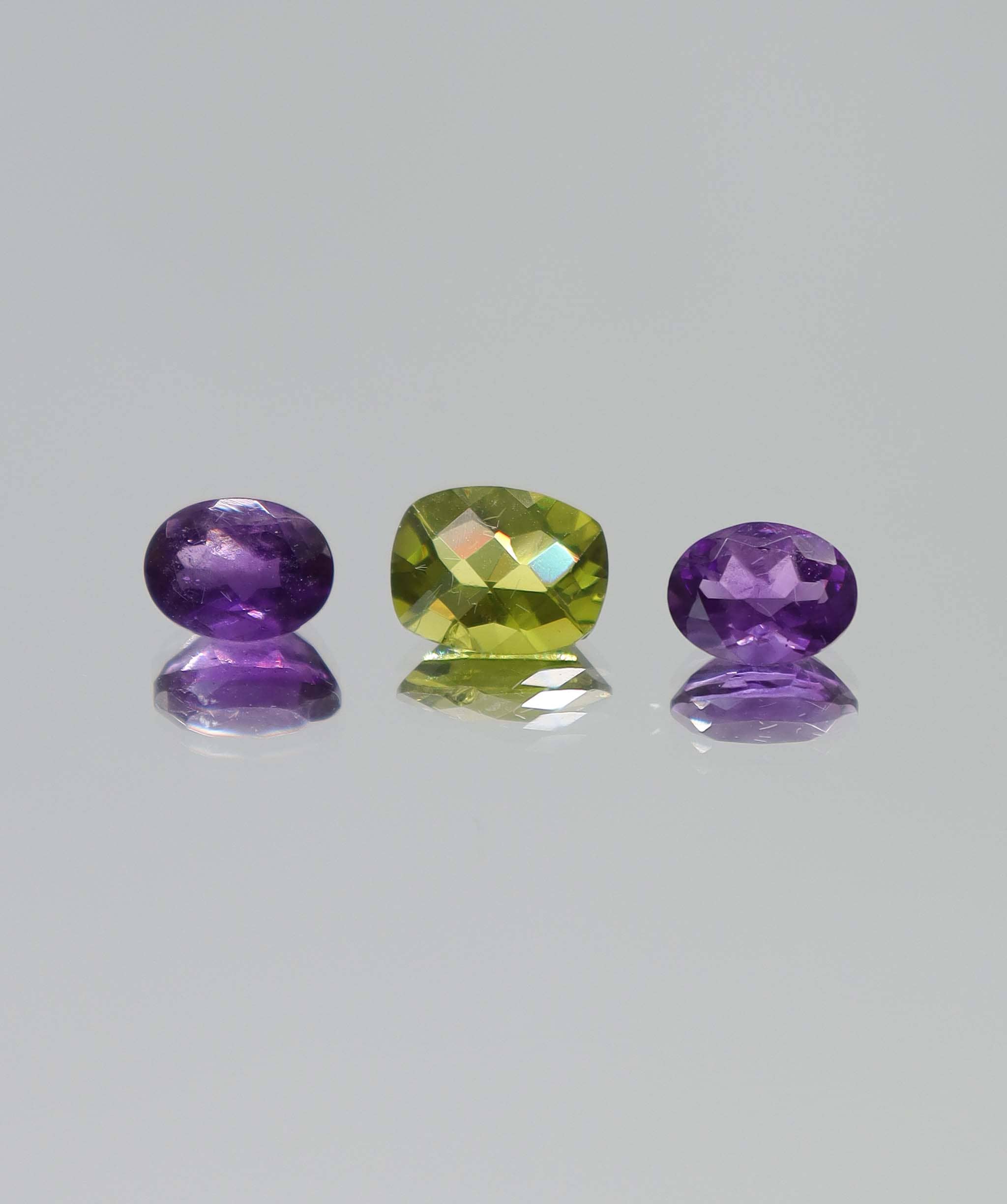 Luxury Promise 4.29ct Amethyst-peridot set DXBCS6150