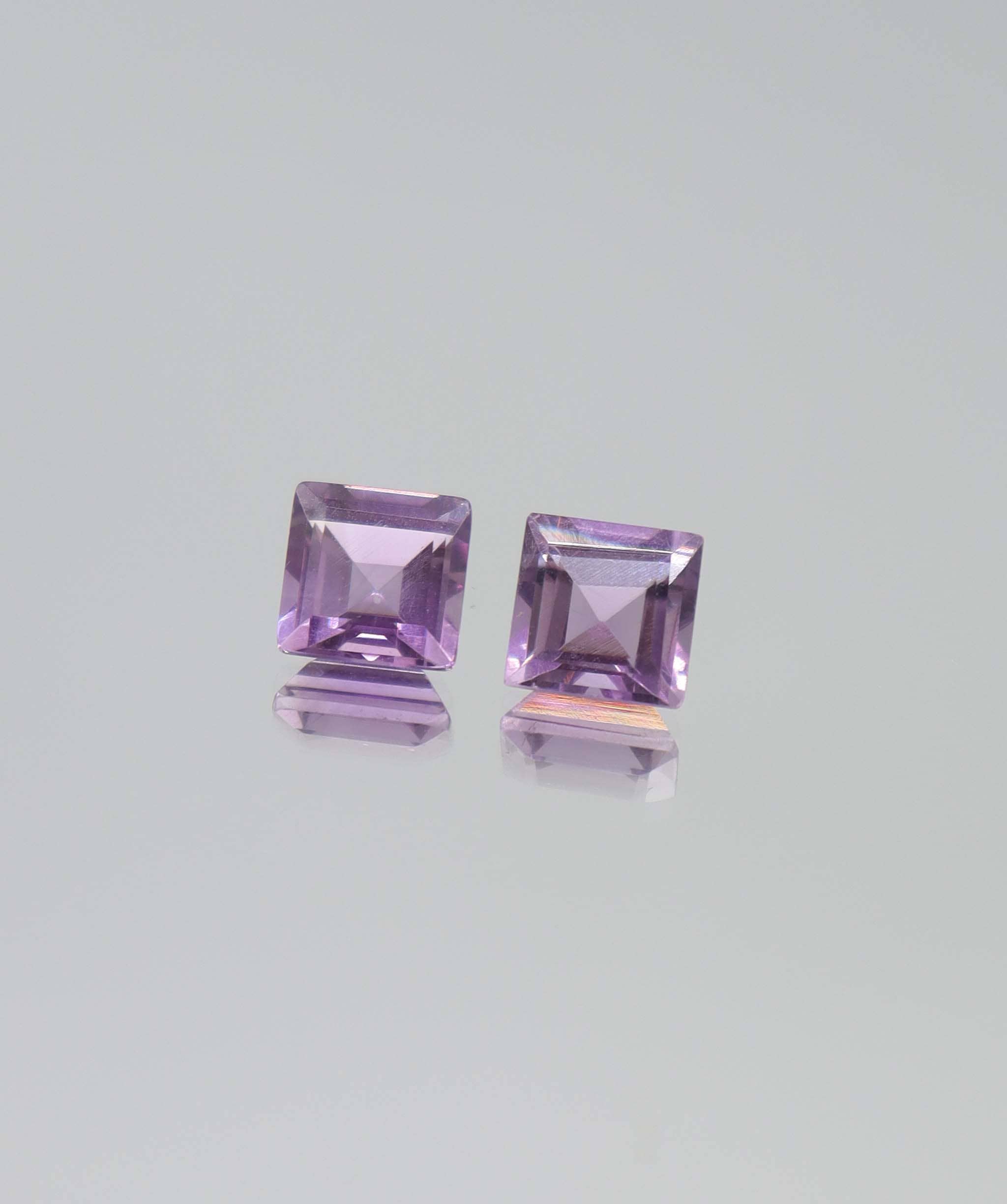 Luxury Promise 4.47 Amethyst princess cut pair DXBCS6154