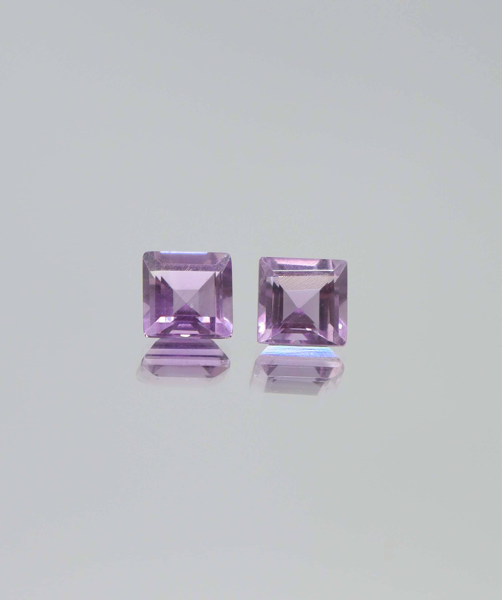 Luxury Promise 4.47 Amethyst princess cut pair DXBCS6154