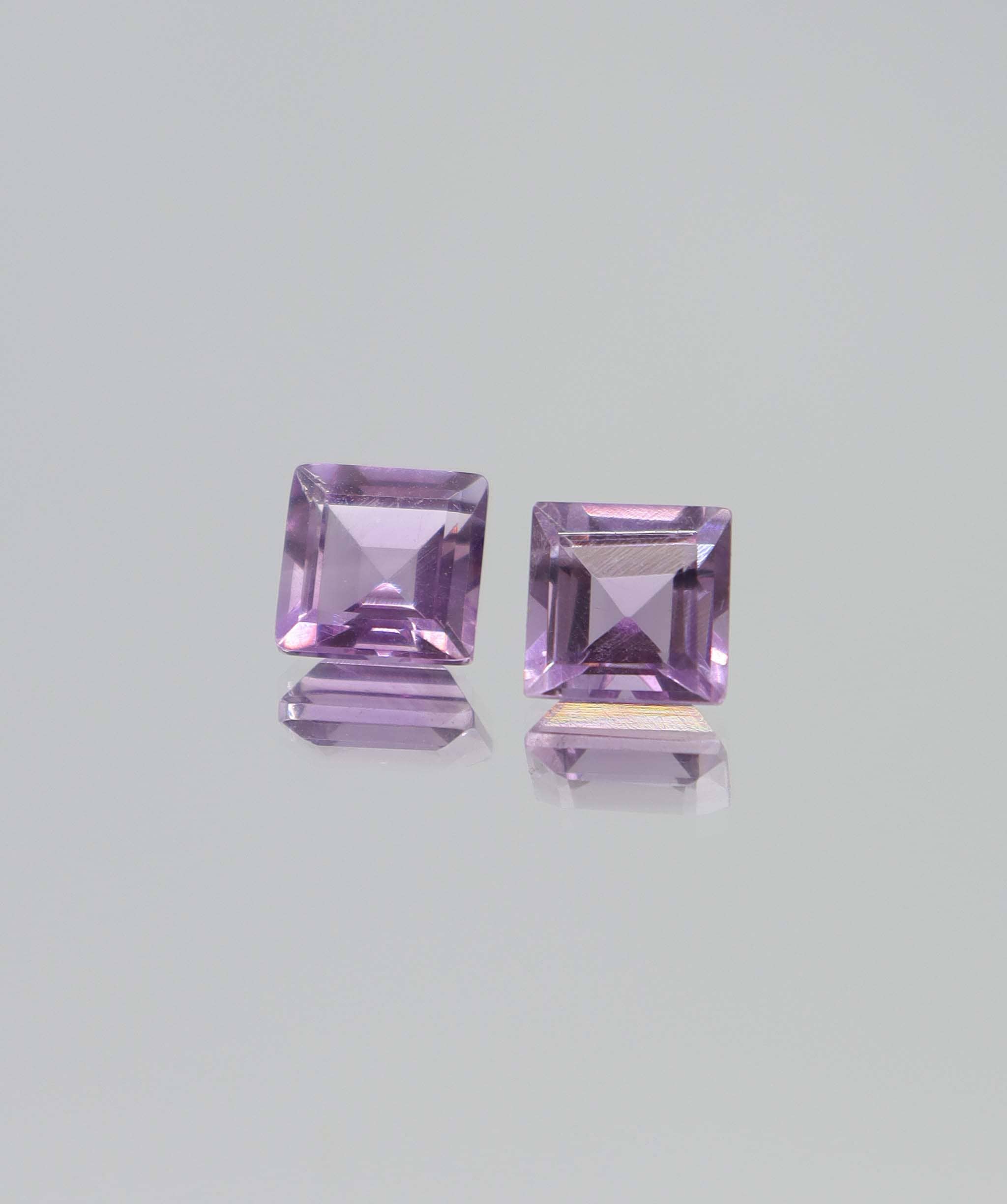Luxury Promise 4.47 Amethyst princess cut pair DXBCS6154