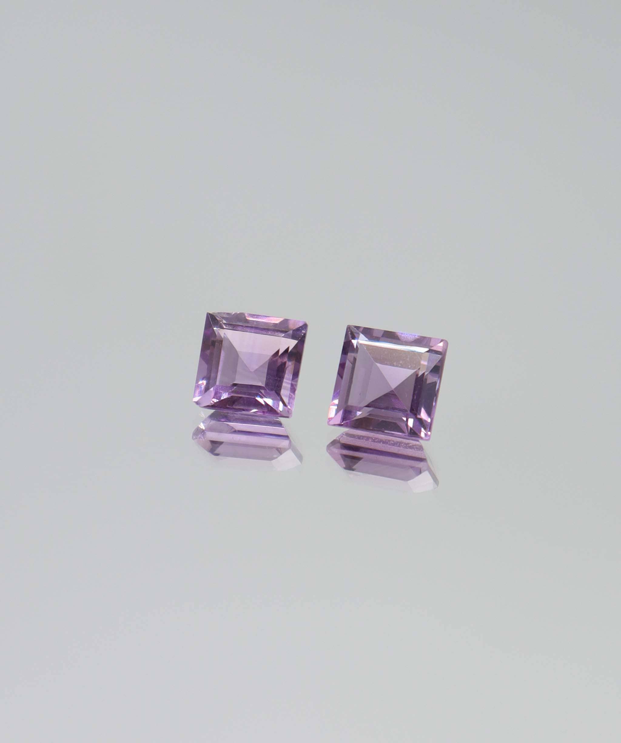 Luxury Promise 4.79ct Amethyst princess cut set DXBCS6146