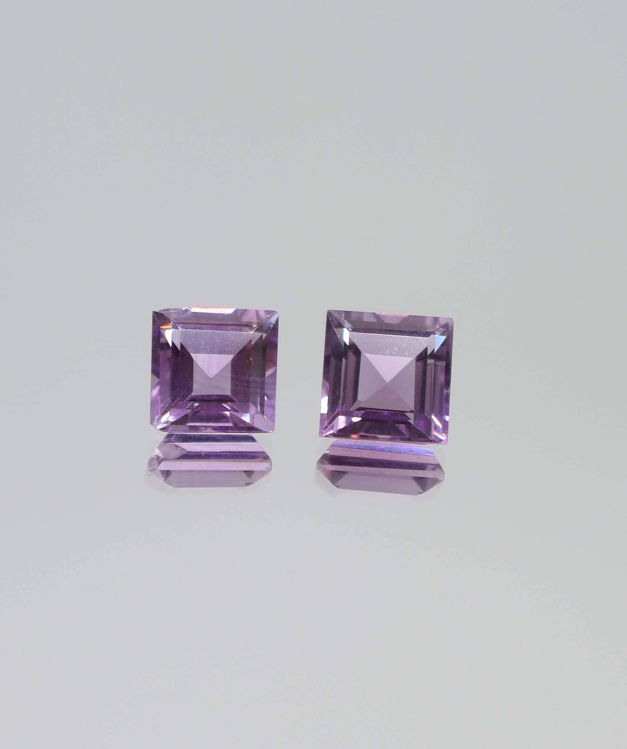 Luxury Promise 4.79ct Amethyst princess cut set DXBCS6146