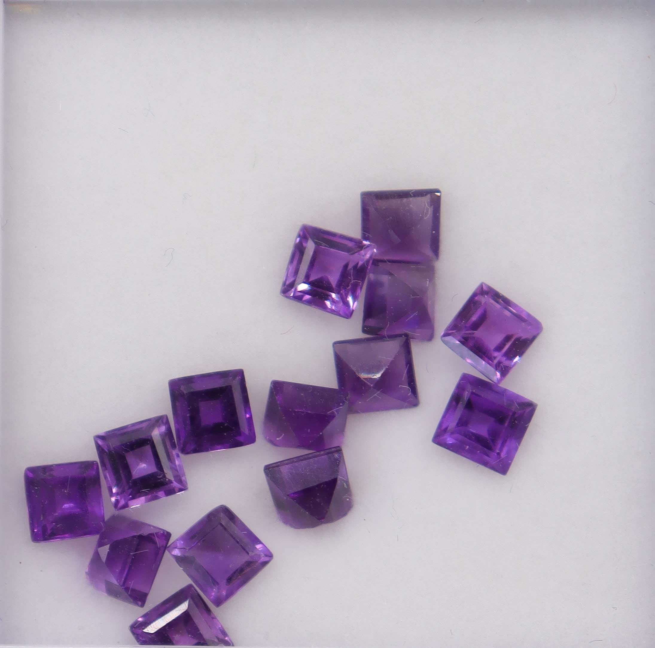 Luxury Promise 4.96ct Amethyst princess cut DXBCS6148
