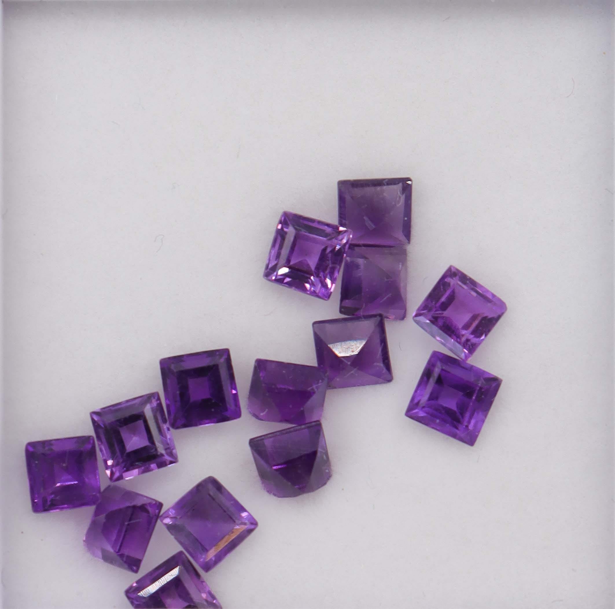 Luxury Promise 4.96ct Amethyst princess cut DXBCS6148