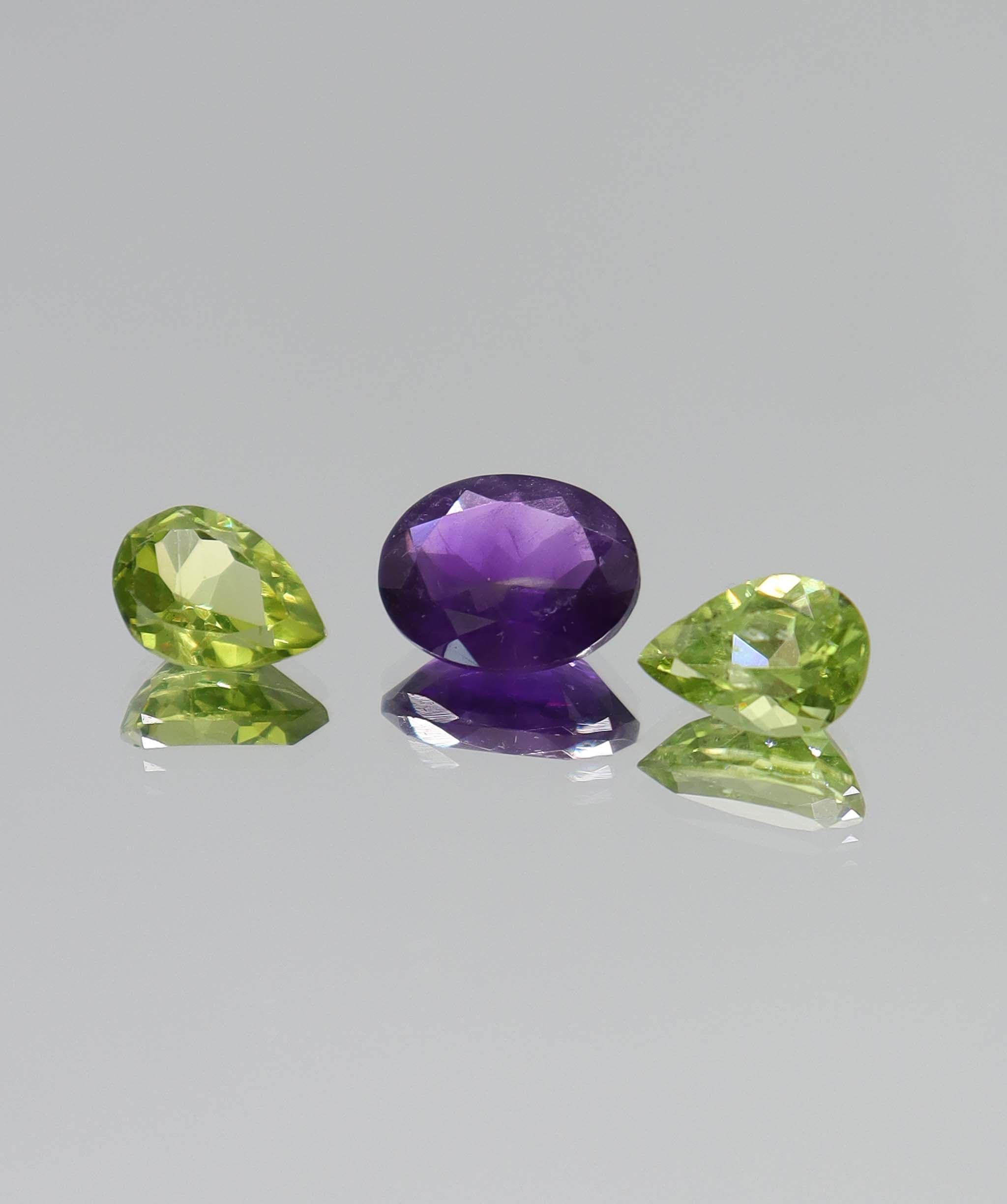 Luxury Promise 5.16ct Amethyst-Peridot set DXBCS6140