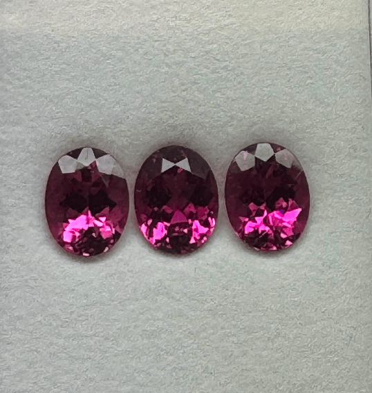 Luxury Promise 6.31CT OVAL RUBELLITE TOURMALINE SET DXBCS6230