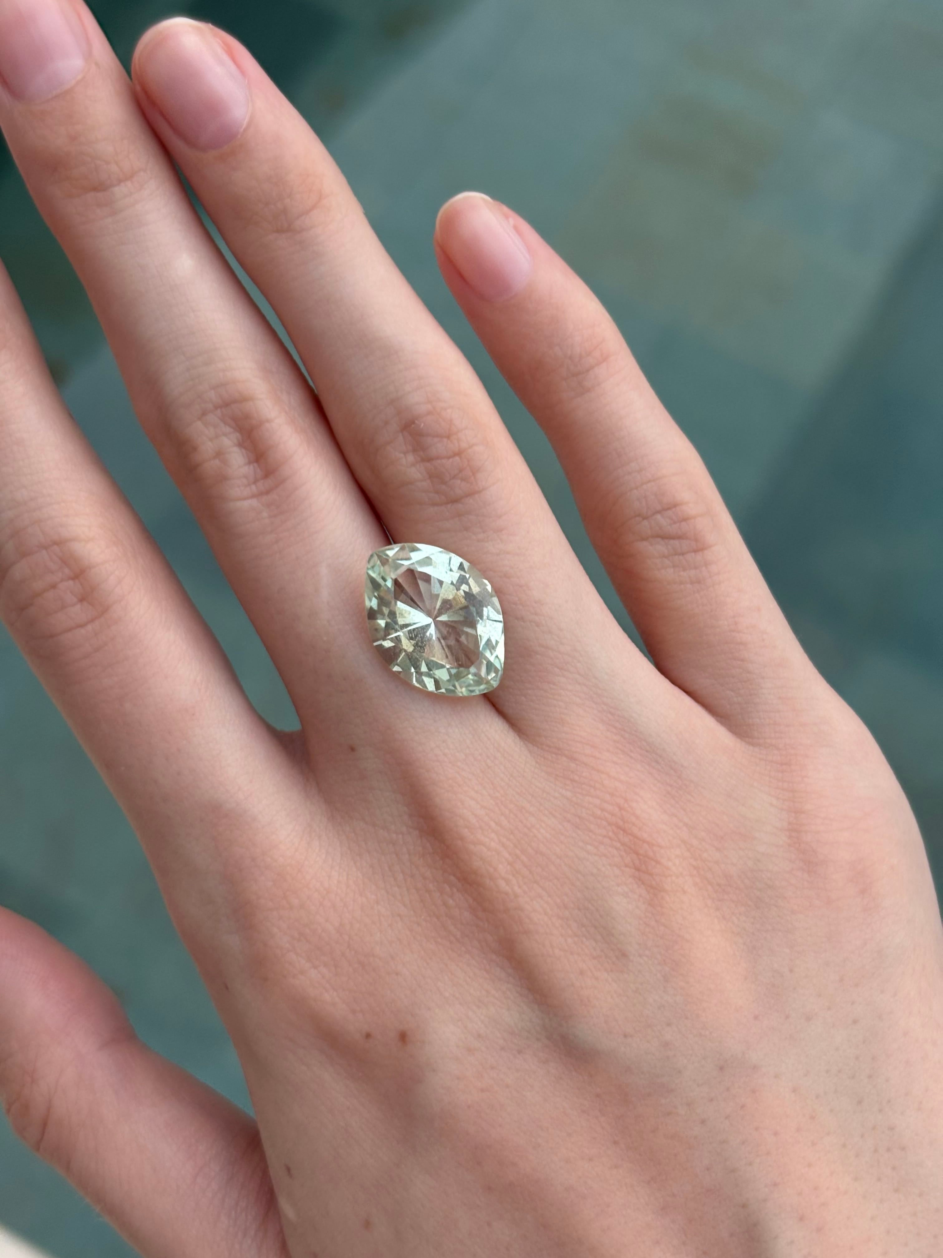 Luxury Promise 6.79ct Prasiolite Fantasy Cut DXBCS5118