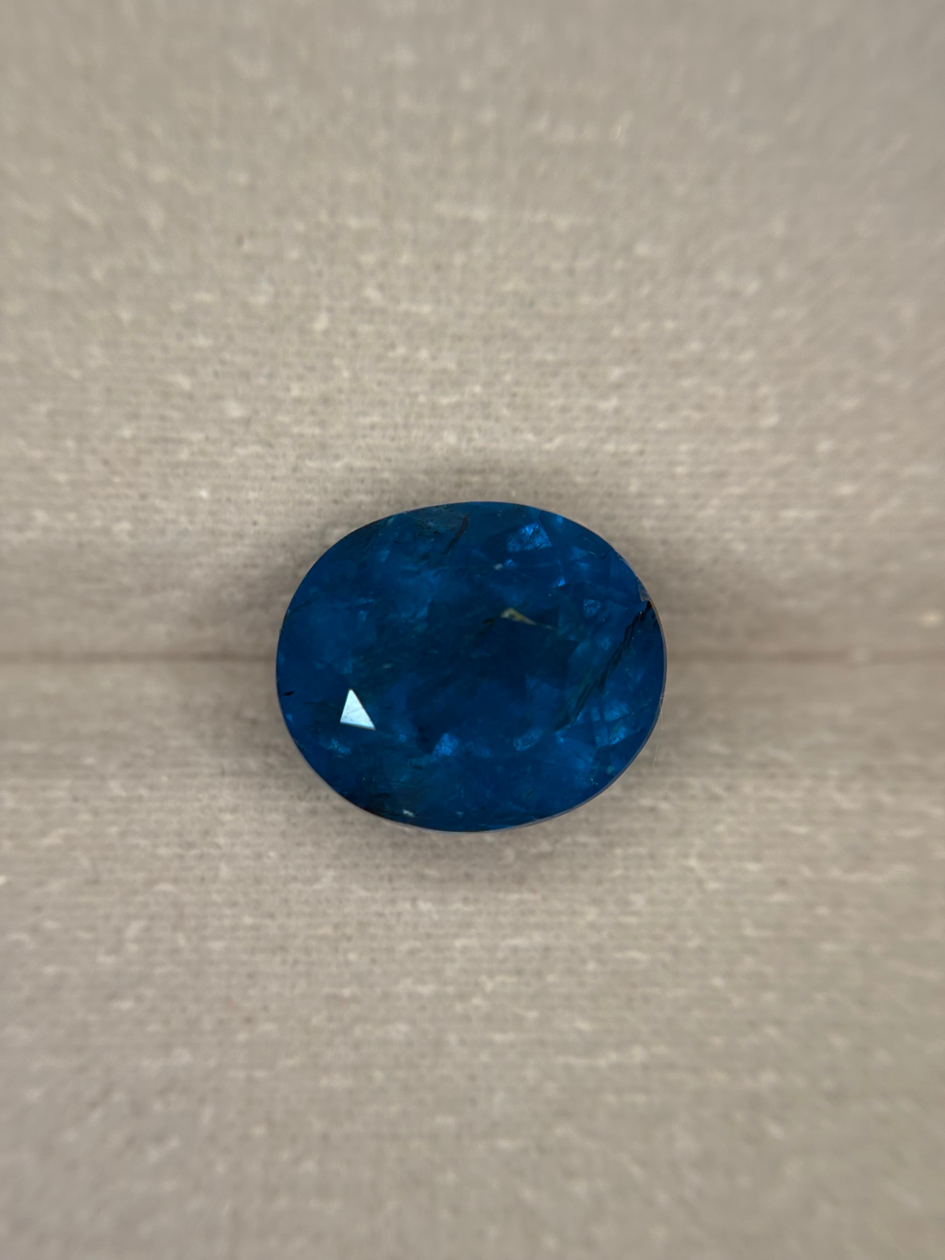 Luxury Promise 6.85ct Electric Blue Apatite THAIC0502
