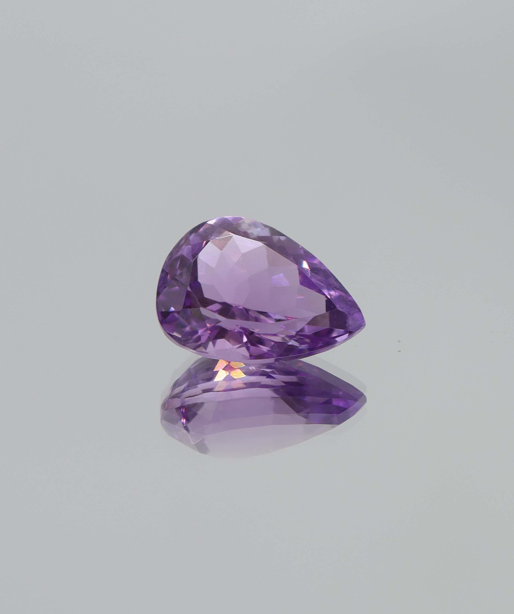 Luxury Promise 6.93ct Amethyst pear shape DXBCS6161
