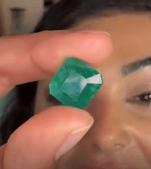 Luxury Promise 7.12ct swat emerald Square Cut Emerald DXBCD2236