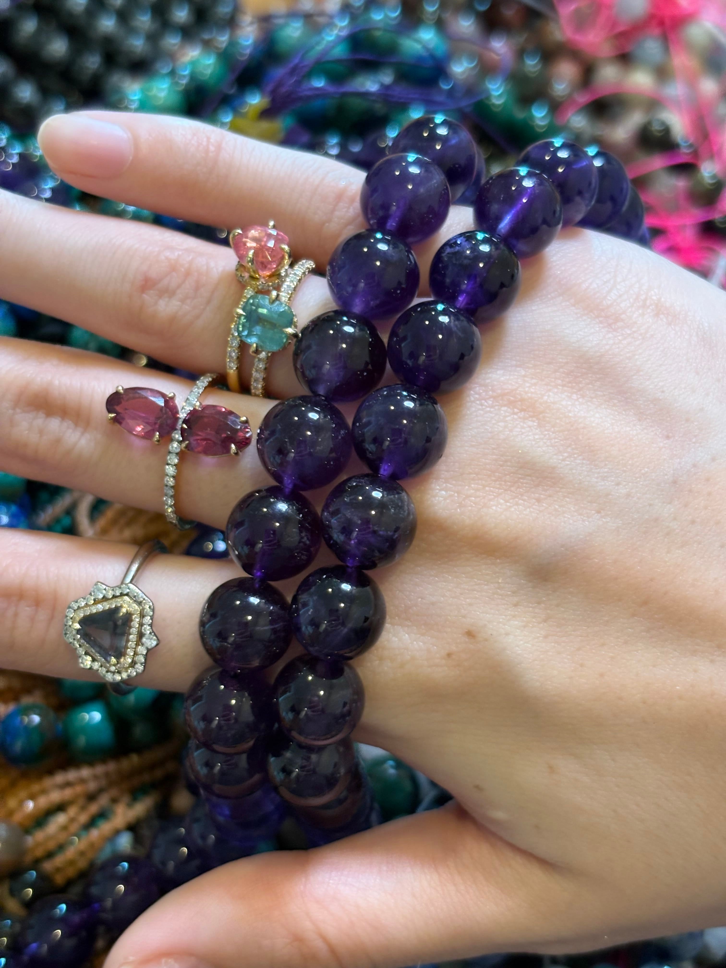 Luxury Promise Amethyst Beads DXBCS5012